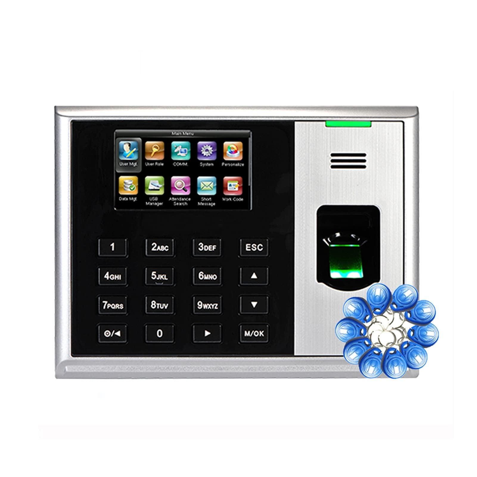 Biometric Fingerprint Time Clock - USB Employee Attendance System with Fingerprint Reader for Office, Clock In/Out Machine, Timing Recorder (Color: S30) - Ideal for Small Business, Retail & Warehouse Staff Management
