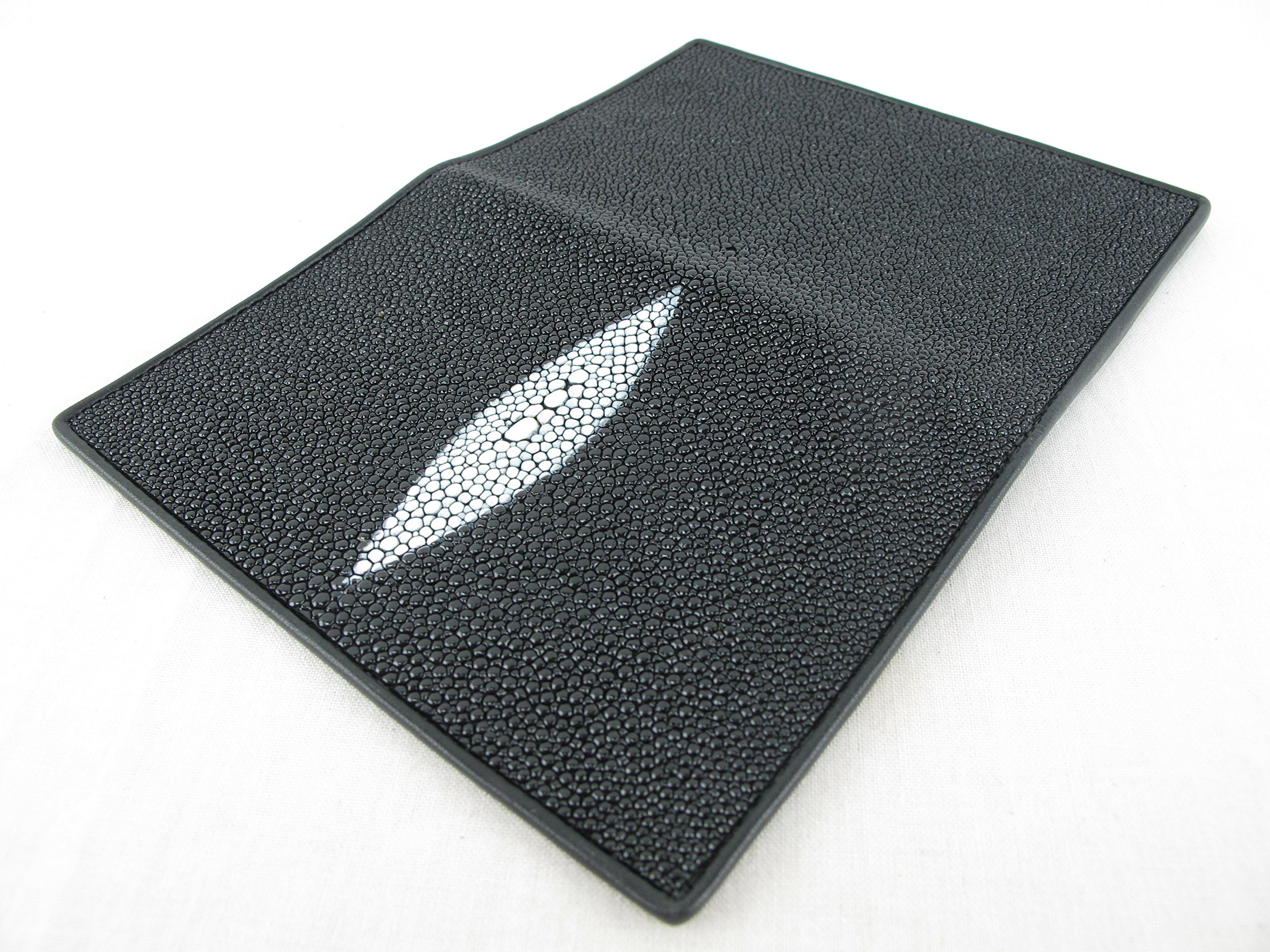 Genuine Stingray Skin Leather Passport Holder Wallet - Premium Travel Accessory for Men & Women - Perfect for Business Trips and Vacations