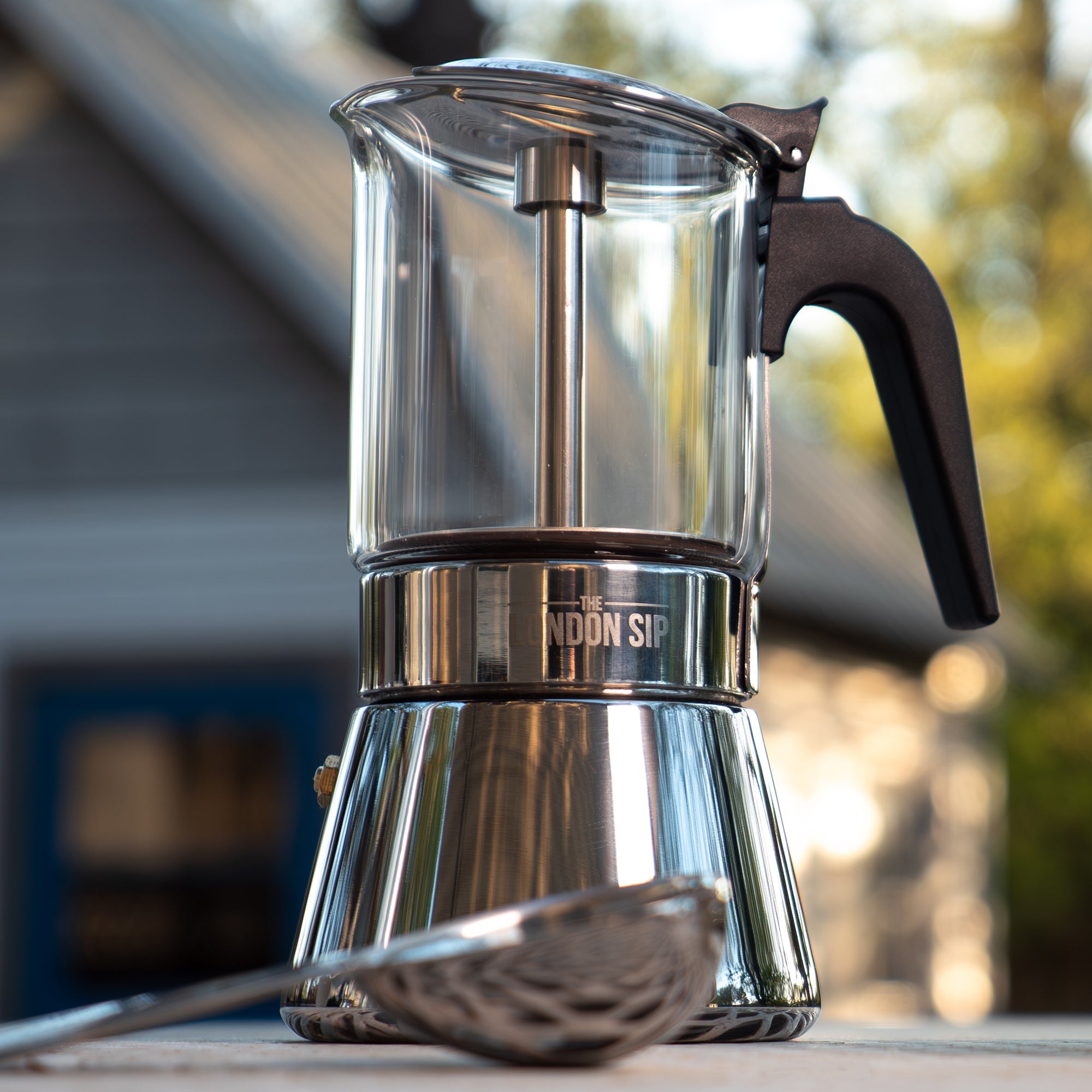 Premium Glass Stovetop Espresso Coffee Maker - Italian Style Moka Pot for Rich Espresso & Coffee - Perfect for Home, Camping & Gifts