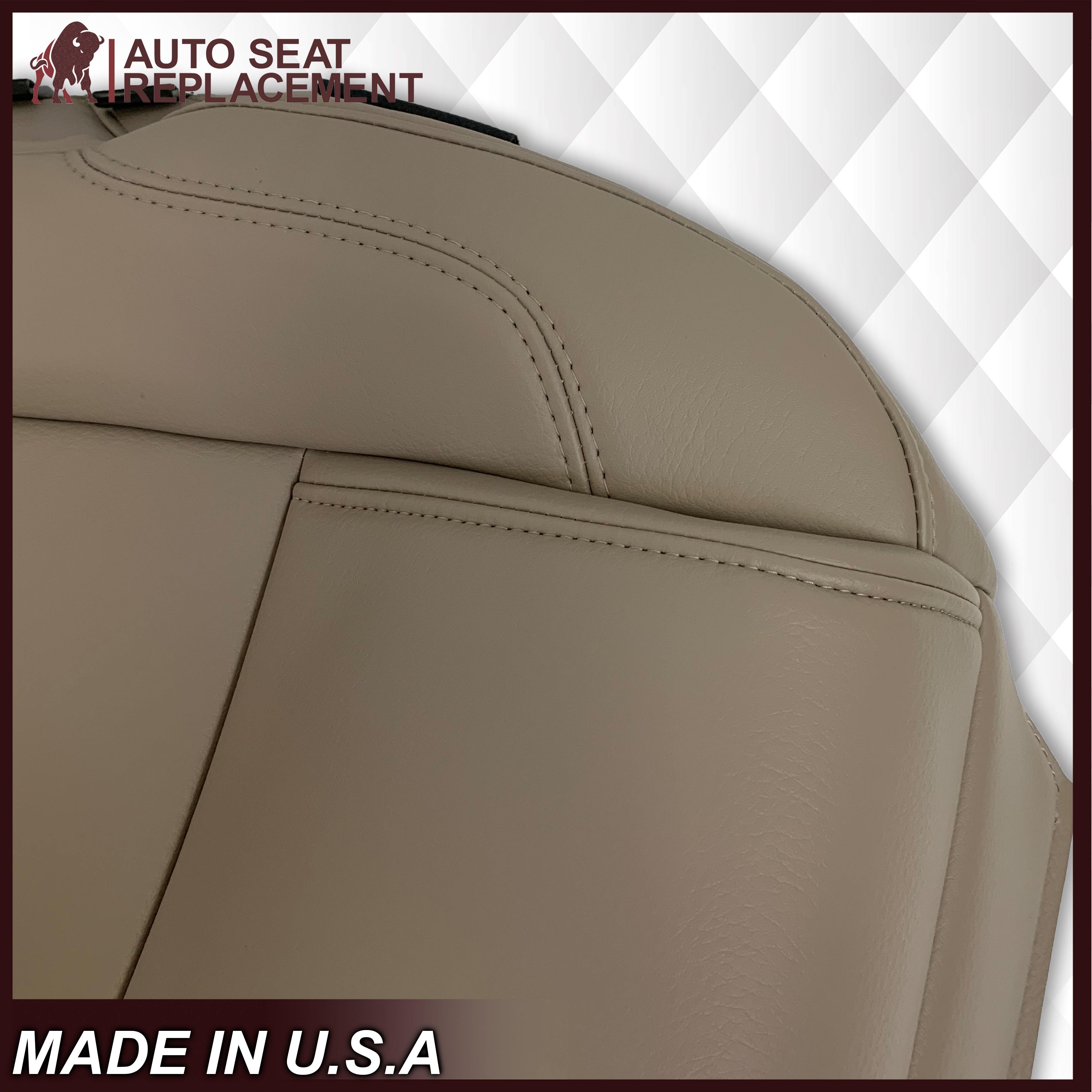2011-2015 Ford Explorer Replacement Seat Covers - Genuine Leather or Premium Vinyl Options in Gray | Perfect for Car Interior Upgrade & Road Trips