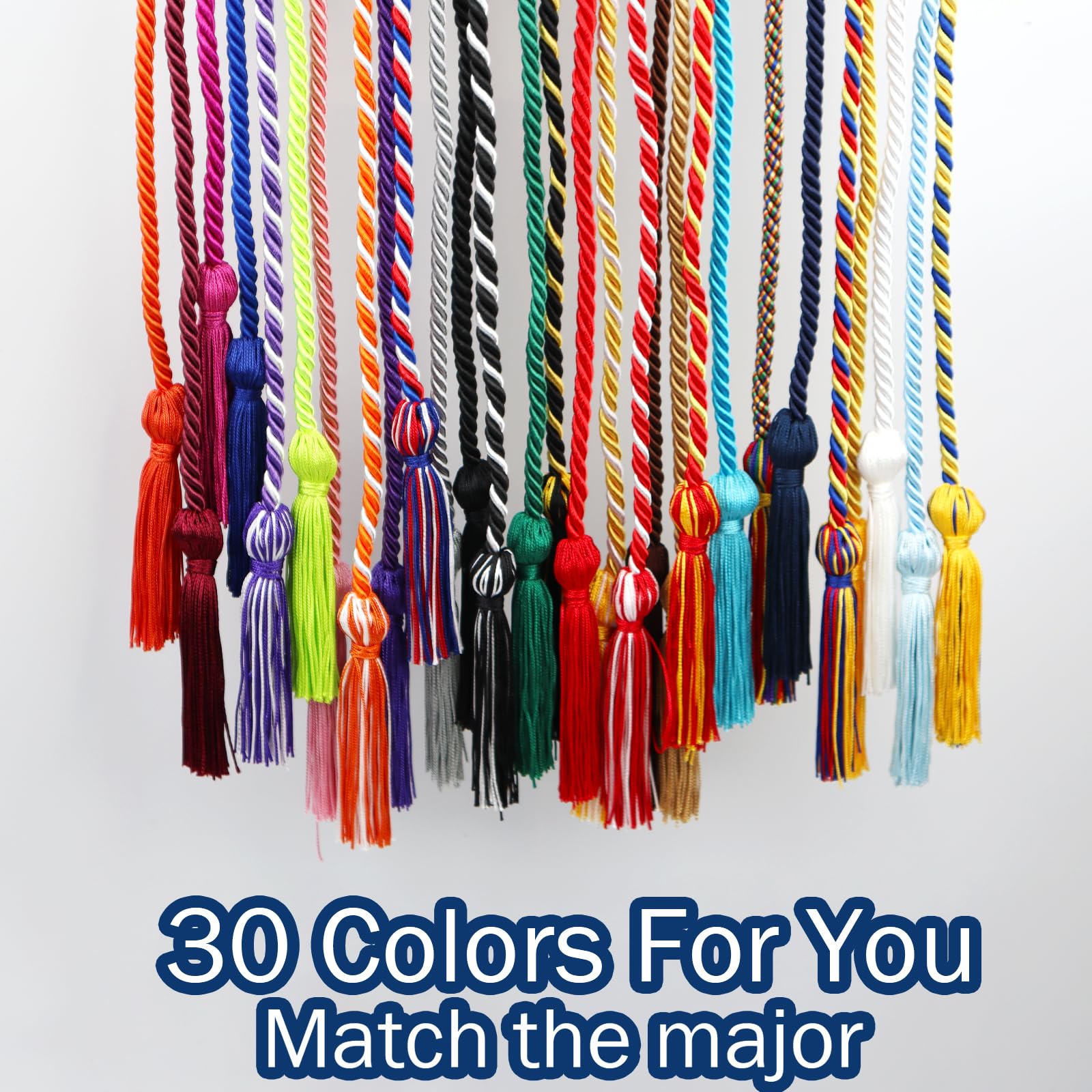 68 Inch Graduation Honor Cord for College & University Students - Perfect for Commencement Ceremonies & Academic Achievements