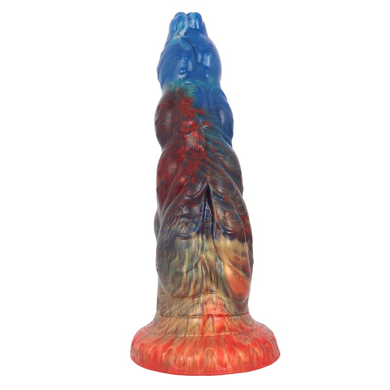 BeHorny Liquid Silicone Dildo - Realistic Alien/Fido Design with Strong Suction Cup | Adult Sex Toy for Couples & Solo Play | Perfect for BDSM, Roleplay & Bedroom Fun