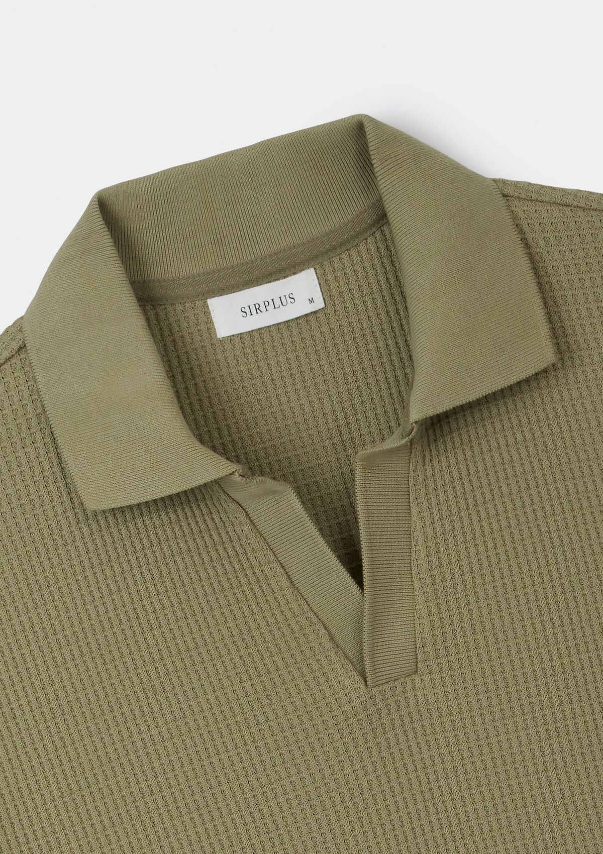 Sage Green Jersey Waffle Resort Polo Shirt for Men - Breathable Casual Summer Golf Shirt with Moisture-Wicking Fabric - Perfect for Beach Vacation, Golf Outings & Summer Parties