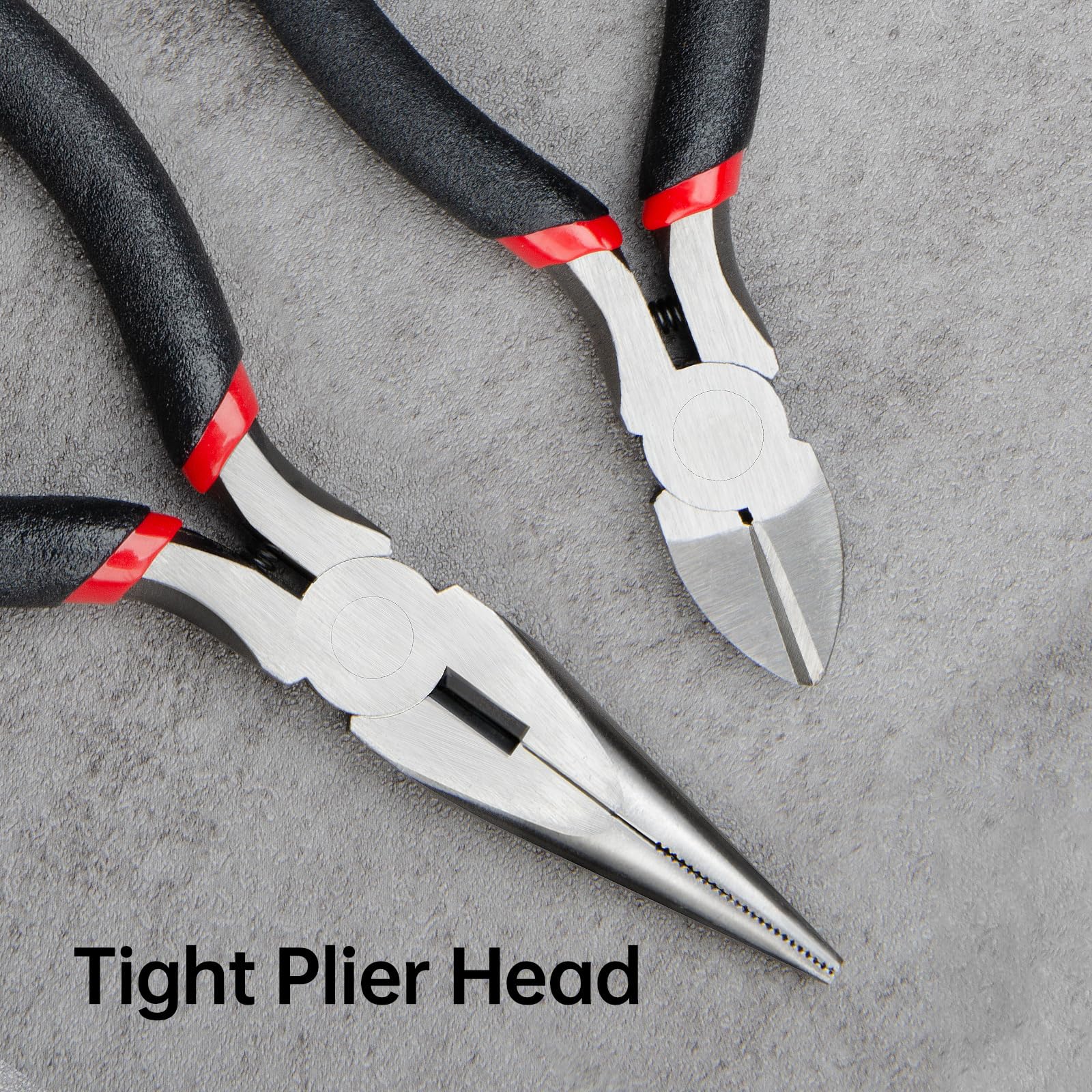 NOEAIKE 7-Piece Jewelry Pliers Set - Wire Cutters, Needle Nose, Bent Nose, Long Nose, Round Nose, Diagonal & Linesman Pliers for Jewelry Making, Beading, Crafting & Bracelet DIY - Perfect for Jewelers, Hobbyists & DIY Enthusiasts