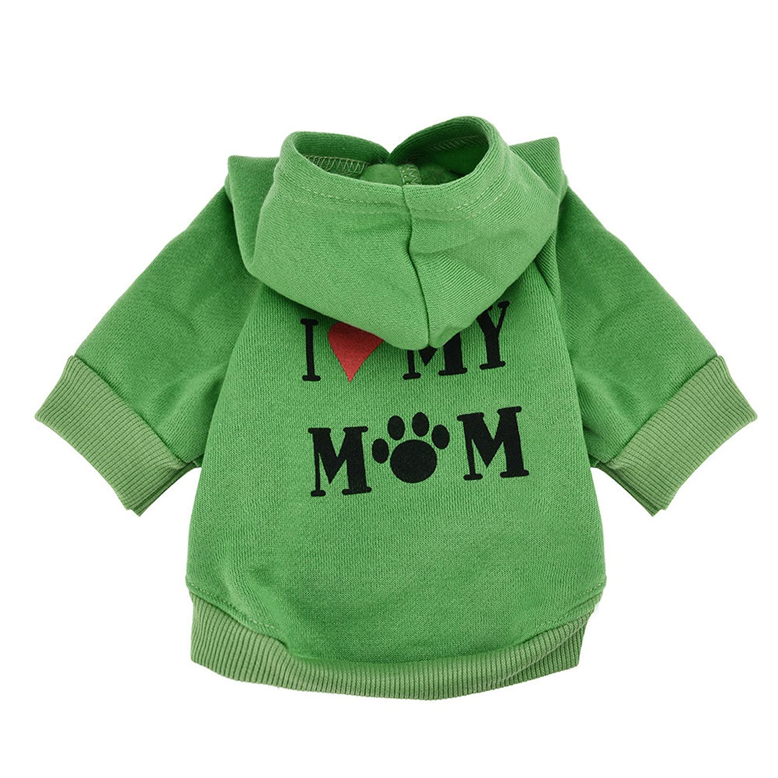 Puppy Hoodie Sweatshirt - Loose Fit Pet Clothes for Dogs & Cats - Summer Spring Outfits for Tiny Dogs - Perfect for Walks & Playtime