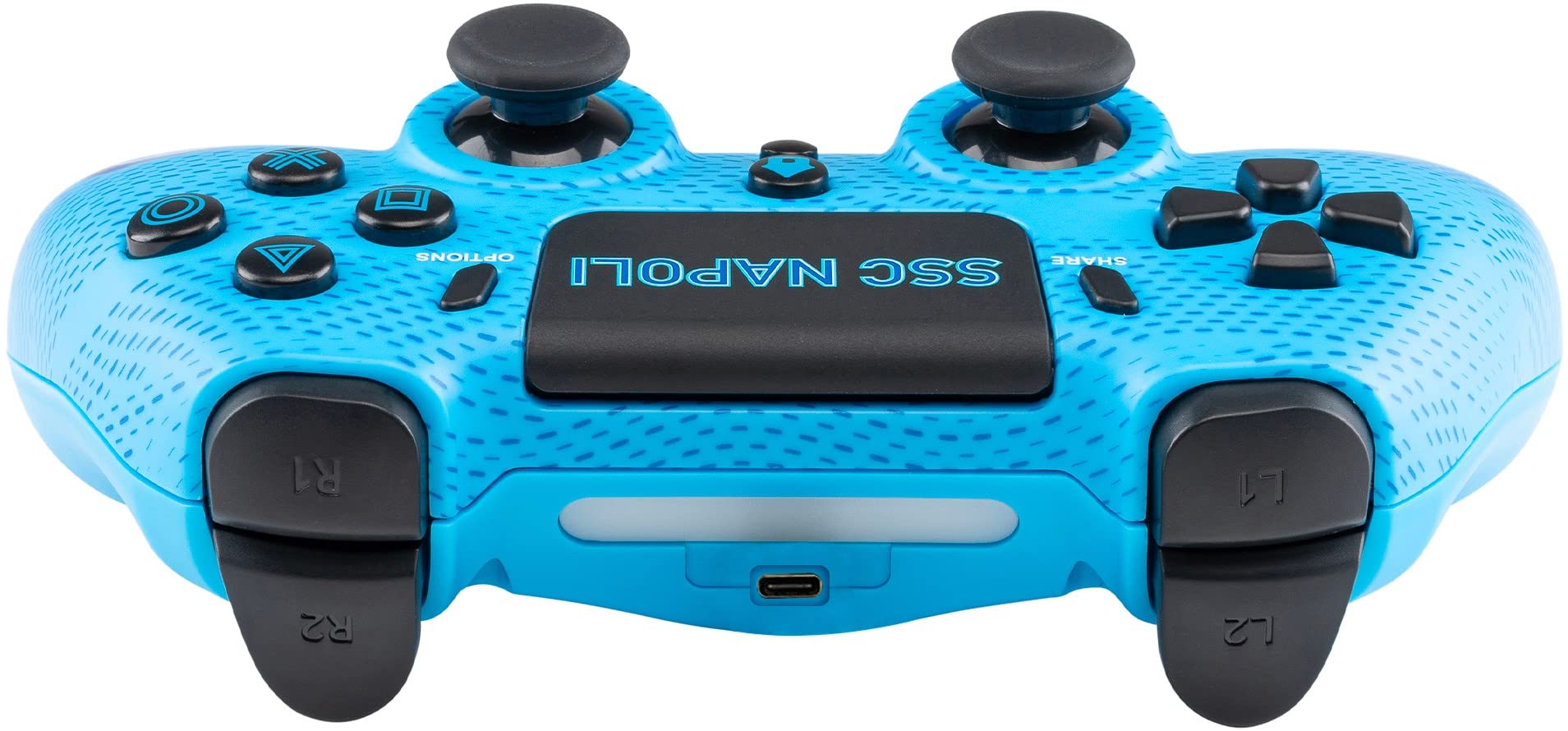 Official SSC Napoli Wireless Gaming Controller for PS4, PS5, PC - Bluetooth Gamepad with Ergonomic Design | Perfect for FIFA, Football & Sports Games