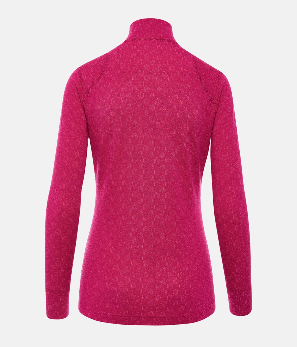 Women's Merino Wool Xtreme Thermal Half Zip Long Sleeve Shirt - Pink | Winter Base Layer for Hiking, Skiing & Outdoor Activities