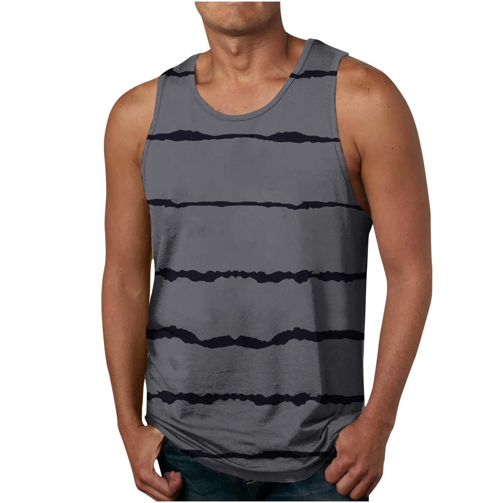 3D Printed Graphic Men's Tank Tops - Sleeveless Muscle Shirt for Gym, Workout & Fitness | Breathable & Comfortable for Summer Training & Outdoor Sports