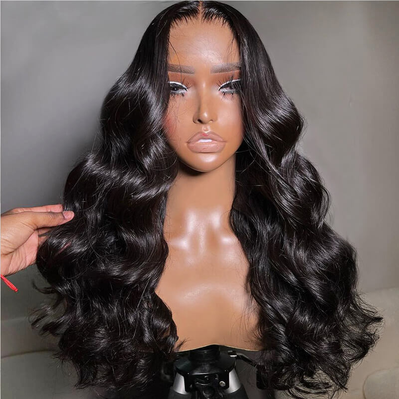 12A Super Grade Eullair Double Drawn Human Hair Wigs - Bone Straight HD Lace Frontal Wig for Women | Natural Look for Daily Wear, Parties & Special Occasions