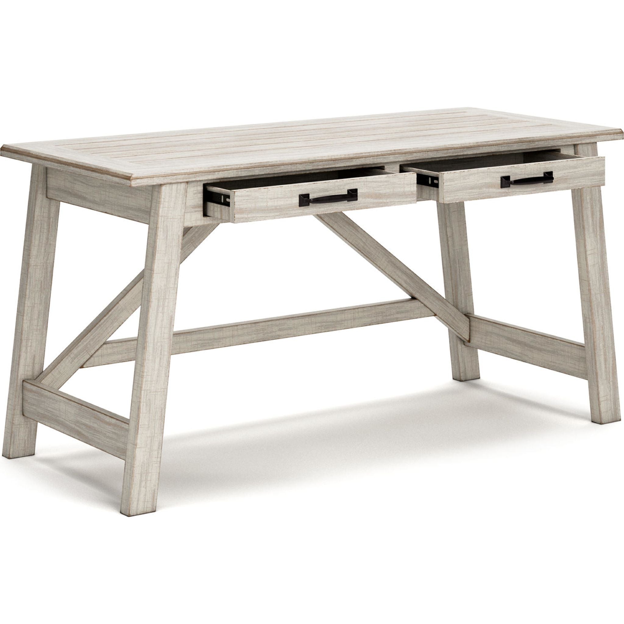 Carynhurst Large Leg Desk - Spacious Home Office Desk for Work & Study, Sturdy Writing Table with Wide Surface - Perfect for Remote Work, Online Classes & Crafting
