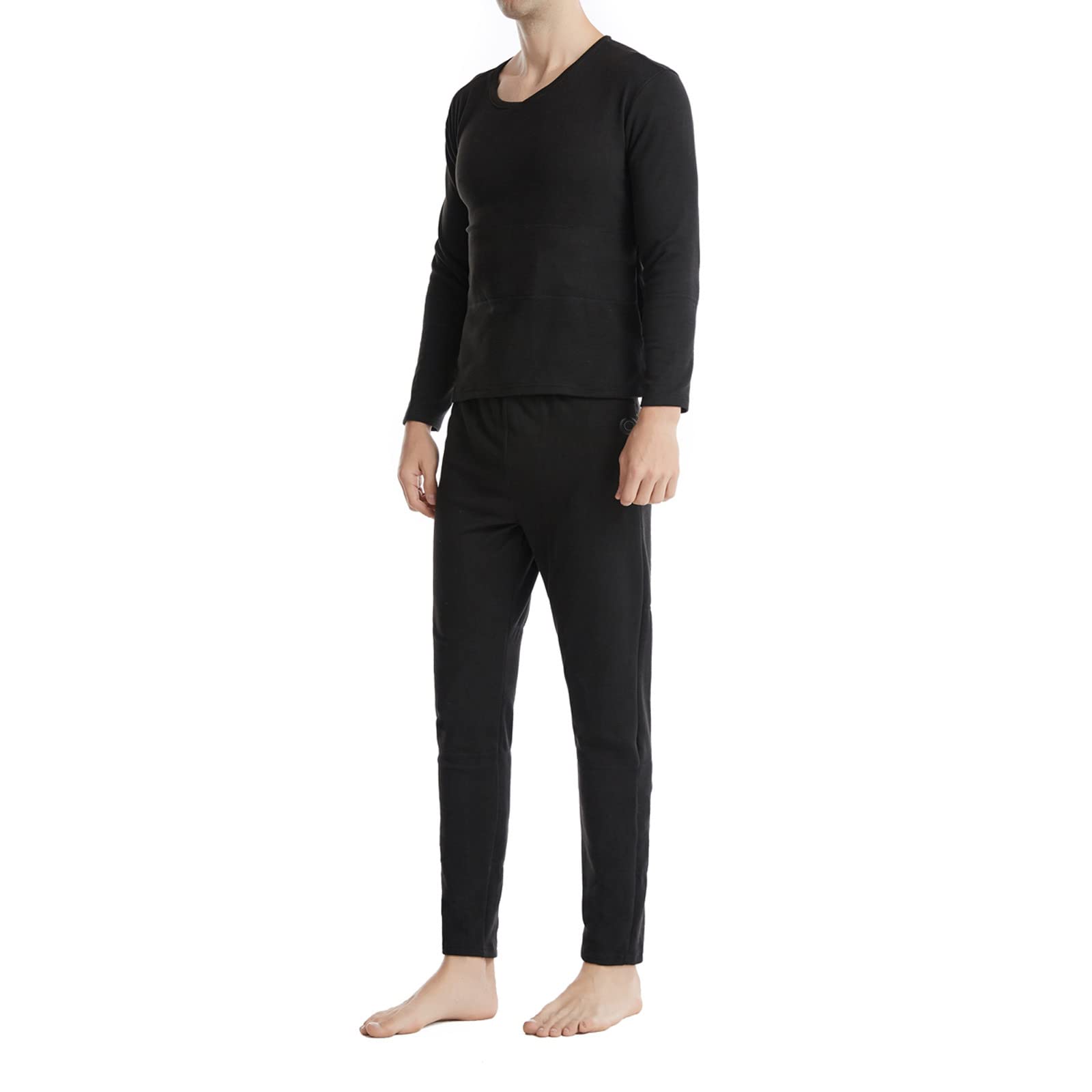 USB Electric Heated Thermal Underwear Set for Women & Men - Ultra-Soft Long Sleeve Shirt & Pants Base Layer - Washable Winter Heating Clothes for Outdoor Activities, Skiing, Camping & Cold Weather Wear