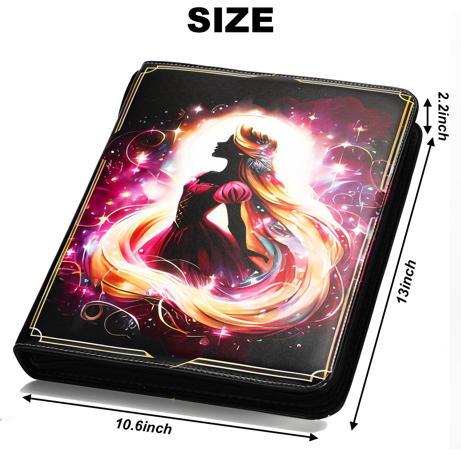 Premium KarlyPro Binder for Lorcana & TCG Trading Cards - 990 Pockets with 55 Sleeves | Sports Cards, Collectible Card Holder | Perfect for Card Game Tournaments, Collecting & Storage