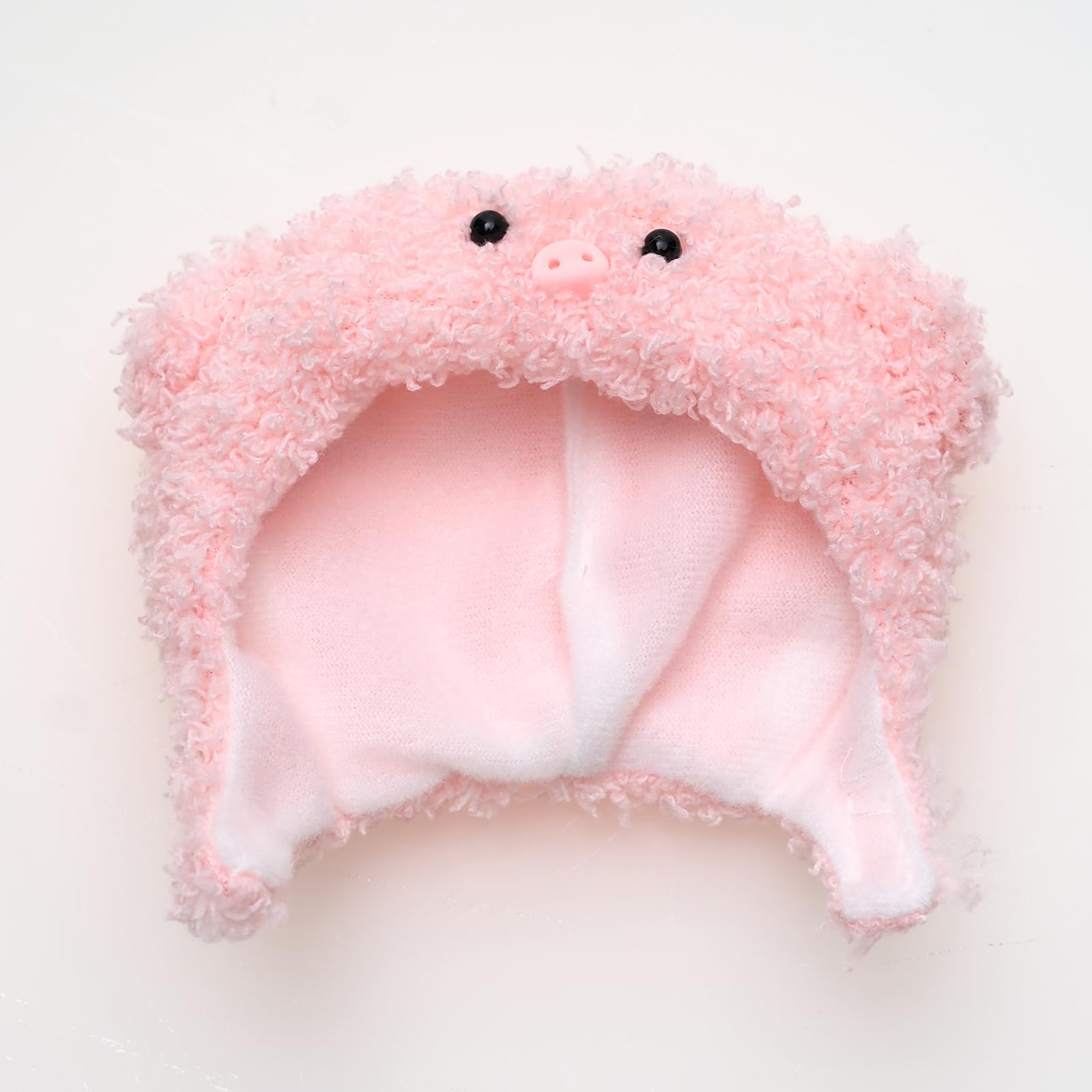 Cute Cartoon Animal Plush Doll Clothes for 17cm Labubu - Kawaii Pink Pig Outfit, Perfect Birthday Gift for Collectors & Toy Enthusiasts (Doll Clothes Only) | Great for Display, Photography & Doll Dress-Up