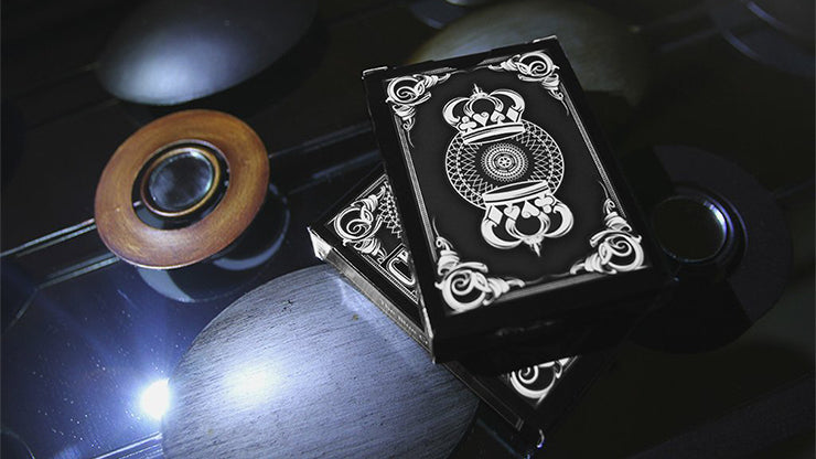 The Crown Deck BLACK Playing Cards by The Blue Crown - Premium Quality for Magic Tricks, Cardistry & Collectors
