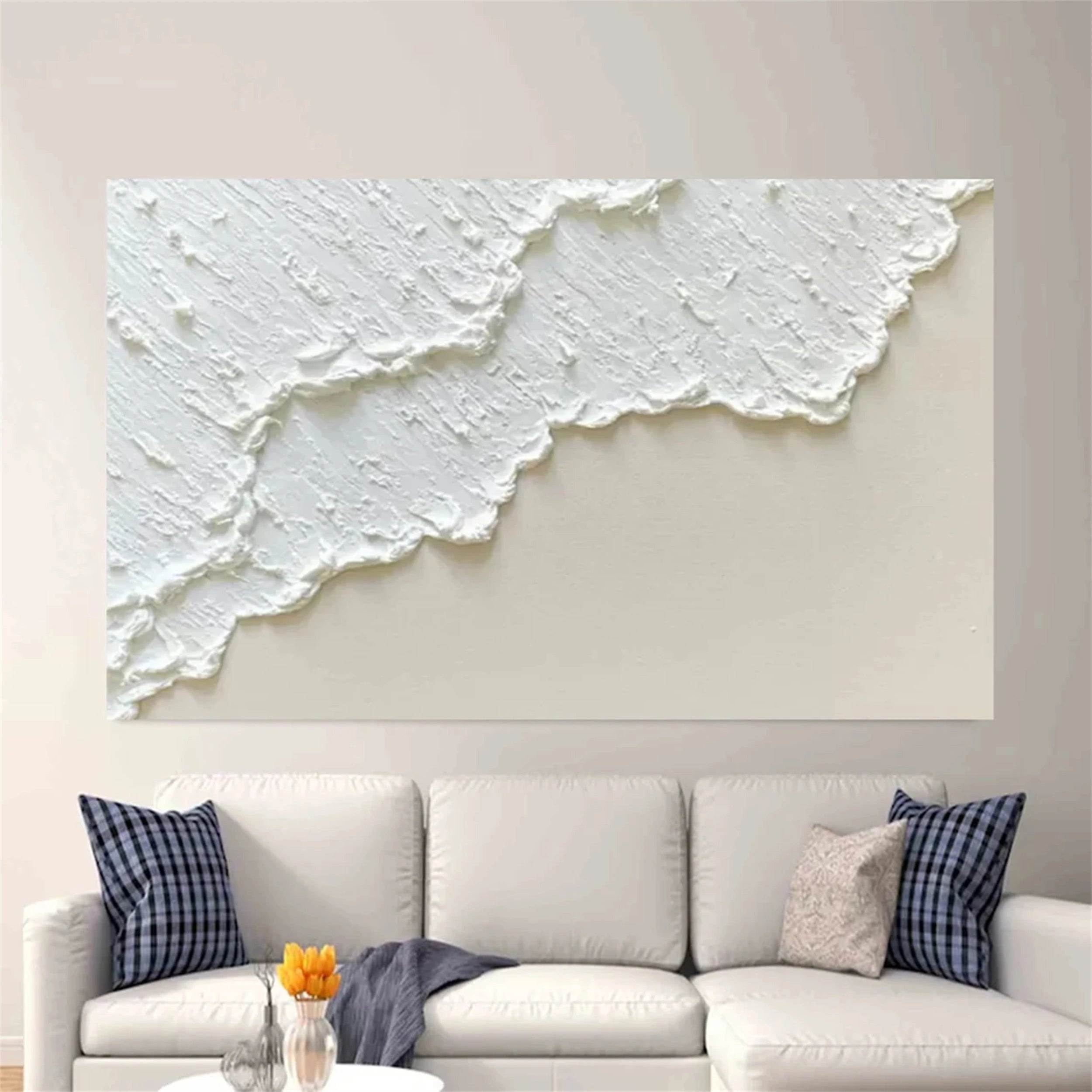 Minimalist Textured Plaster Art Painting - Modern Abstract Wall Decor for Living Room, Bedroom & Office | #MM102