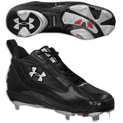 Under Armour Clutch Metal Mid ST Men's Baseball Cleats - Lightweight Metal Spikes for Enhanced Traction - Perfect for Baseball, Softball & Field Sports