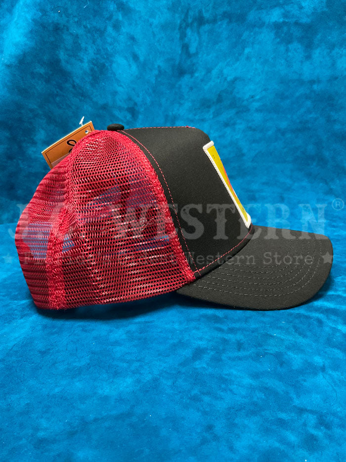 Larry Mahan MCBCLDBK El Diablito Mesh Back Baseball Cap - Black Adjustable Hat for Men, Perfect for Outdoor Sports, Hiking, and Casual Wear