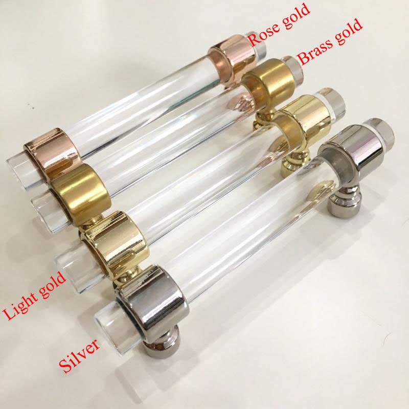 10pcs Cabinet Knobs Handles Kit - Brass Gold Drawer Pulls for Doors & Cabinets