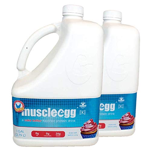 2 Gallons Cage-Free MuscleEgg Liquid Egg Whites for Baking - Perfect for Cakes, Protein Shakes & Healthy Recipes