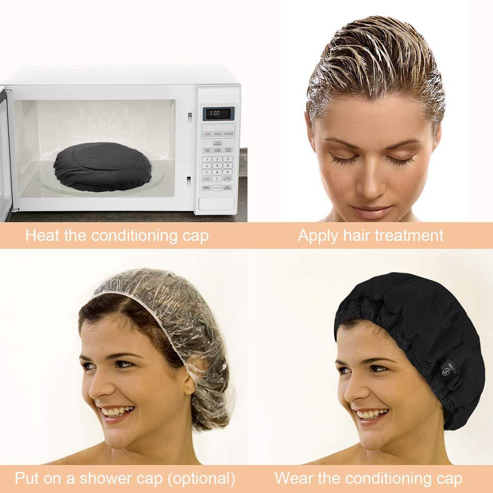 Flaxseed Oil Hair Care Cap - Deep Conditioning Treatment for Dry & Damaged Hair - Perfect for At-Home Spa & Salon Treatments