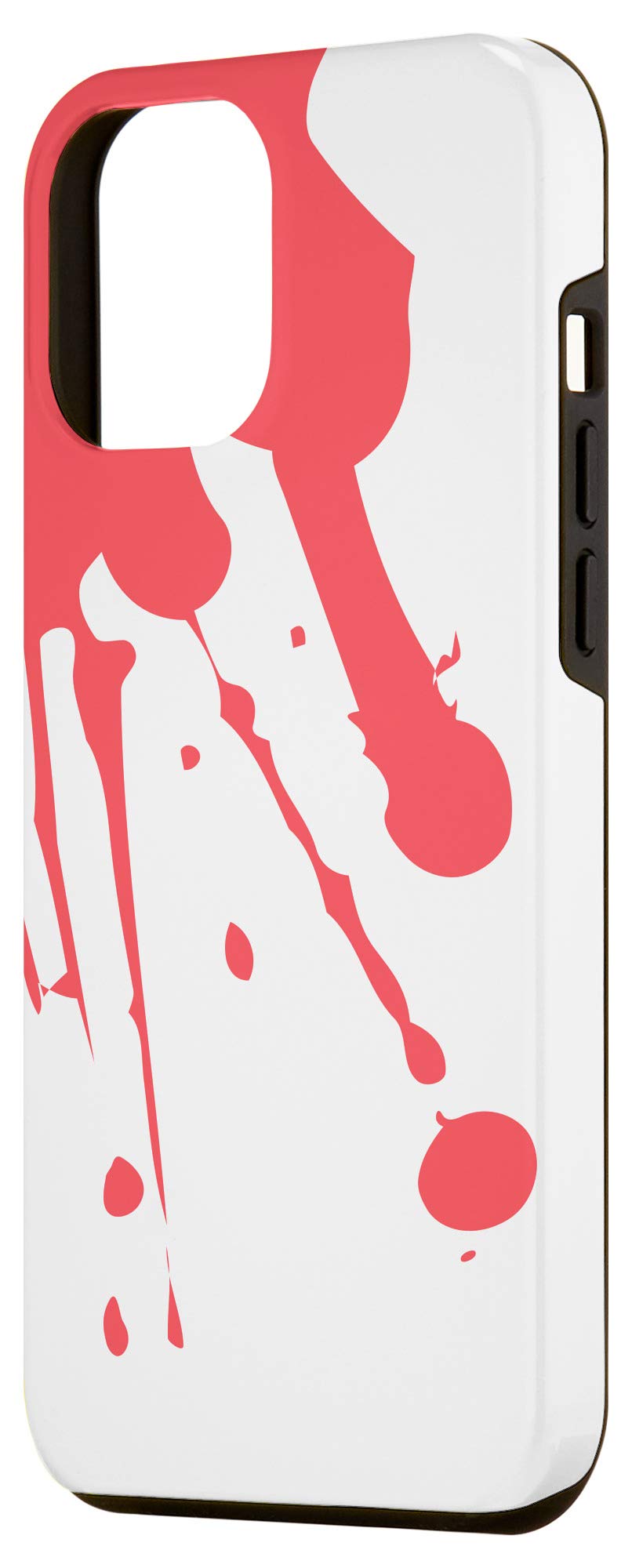 iPhone 12 Pro Max Case - Red & White Gothic Horror Design | Shockproof Protective Cover for iPhone 12 Pro Max | Perfect for Halloween, Goth Fashion & Alternative Lifestyle