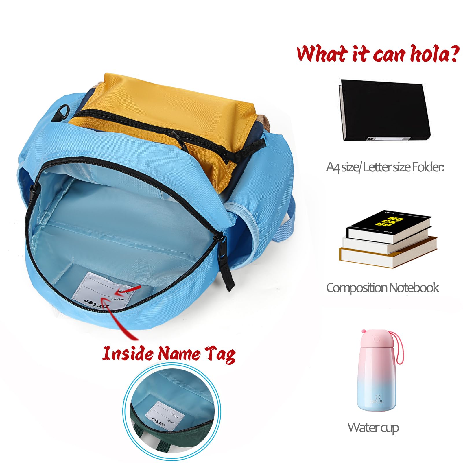 Kids Toddler Backpack for Boys & Girls - 15 Inch Small School Backpack for Kindergarten & Elementary Students - Perfect for School, Travel & Daily Use