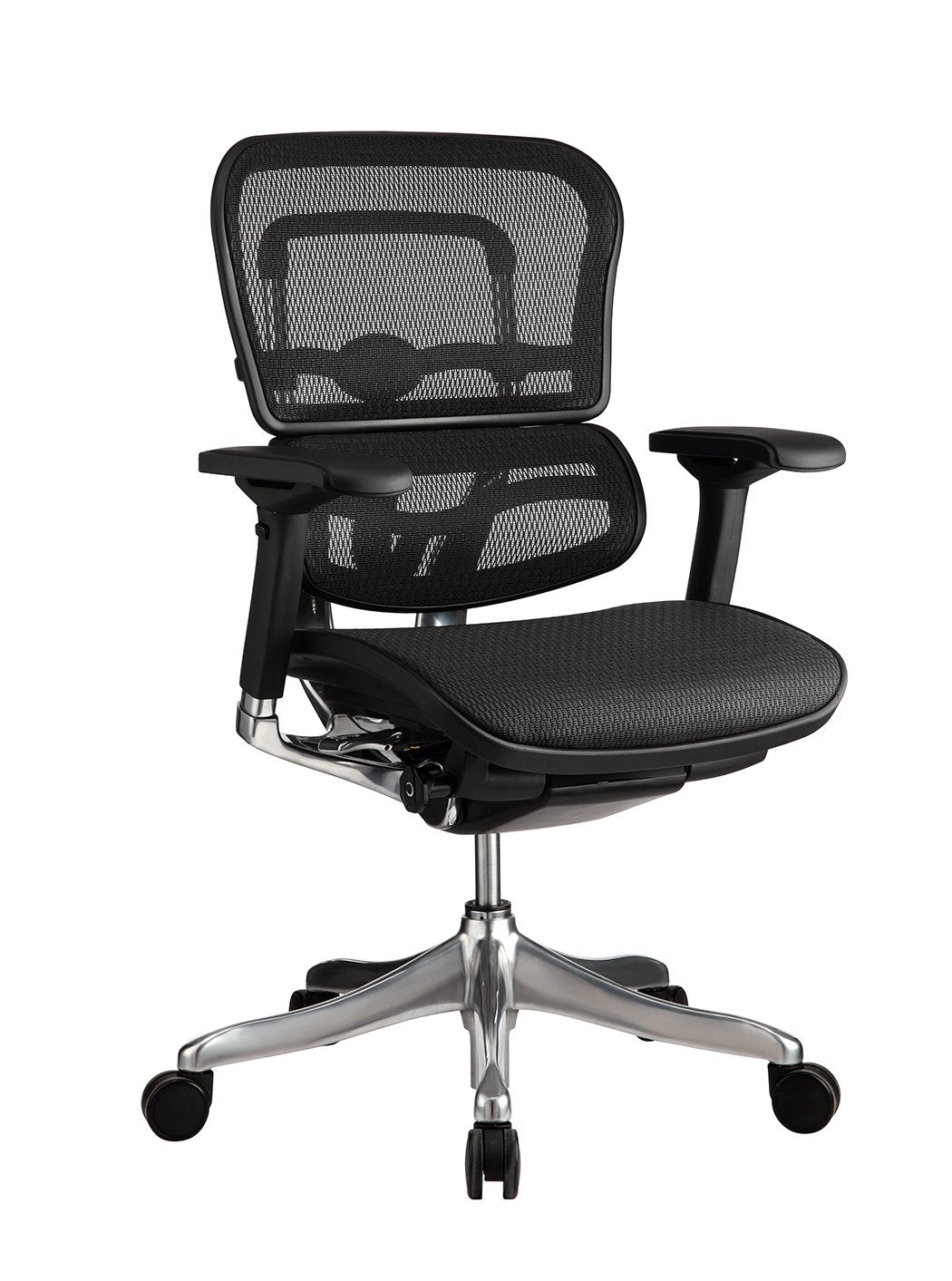 Eurotech Ergo Mid Back Mesh ME8ERGLO - Ergonomic Office Chair with Lumbar Support for Home & Work Comfort - Perfect for Long Hours Sitting, Gaming, and Remote Work