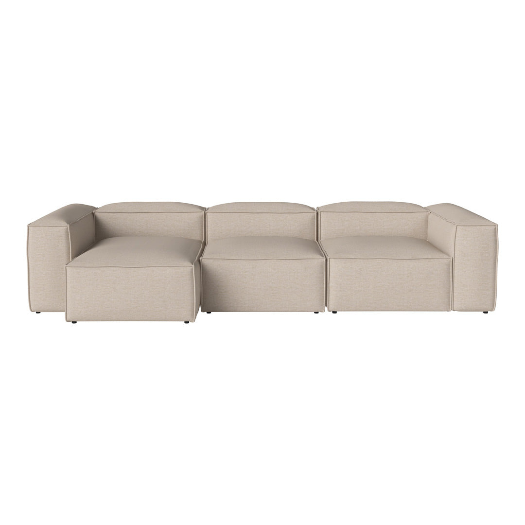 Cosima 3-Seater Sofa with Chaise Lounge - Modern L-Shaped Sectional Couch for Living Room, Apartment & Small Spaces - Soft Fabric Upholstery & Sturdy Frame - Perfect for Relaxing, Entertaining & Family Movie Nights