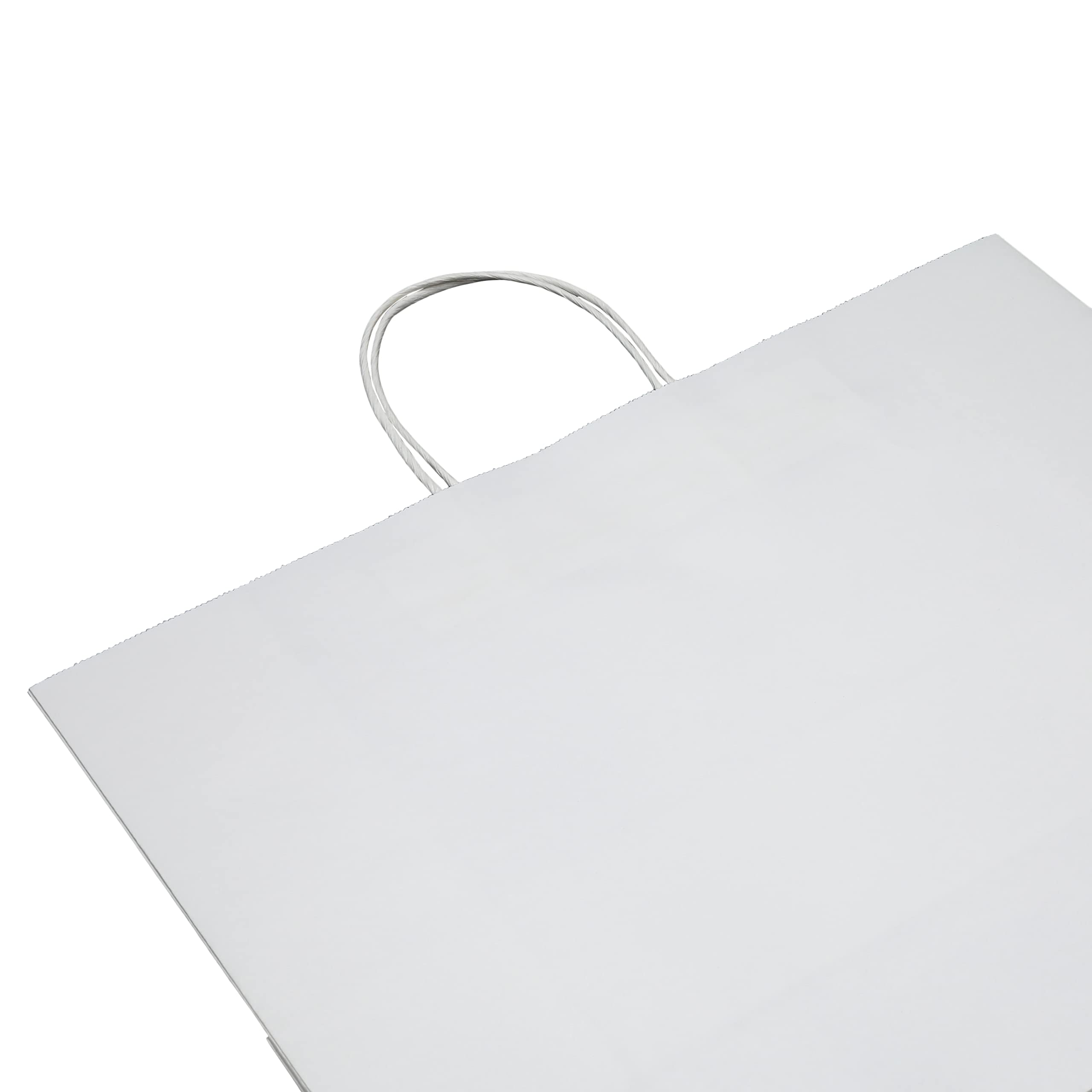 Premium White Kraft Paper Tote Bags 16