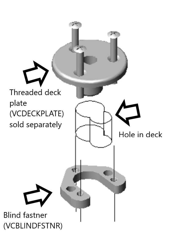 Stainless Steel Threaded Deck Plate - Marine Grade Waterproof Hatch Cover for Boats, RVs & Outdoor Use