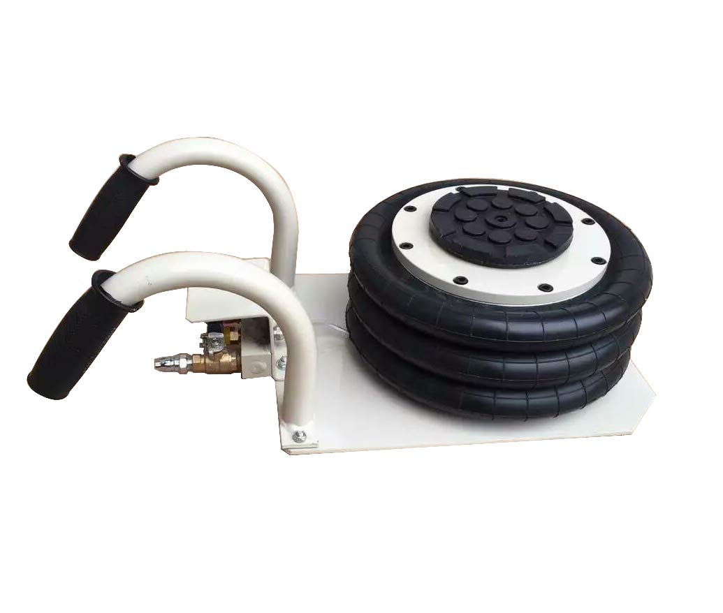 3 Ton TECHTONGDA Triple Bag Air Jack - Pneumatic Lift Inflatable Car Jack with Curved Handle for Vehicle Repair & Tire Change | Ideal for Emergency Roadside Assistance & Garage Maintenance