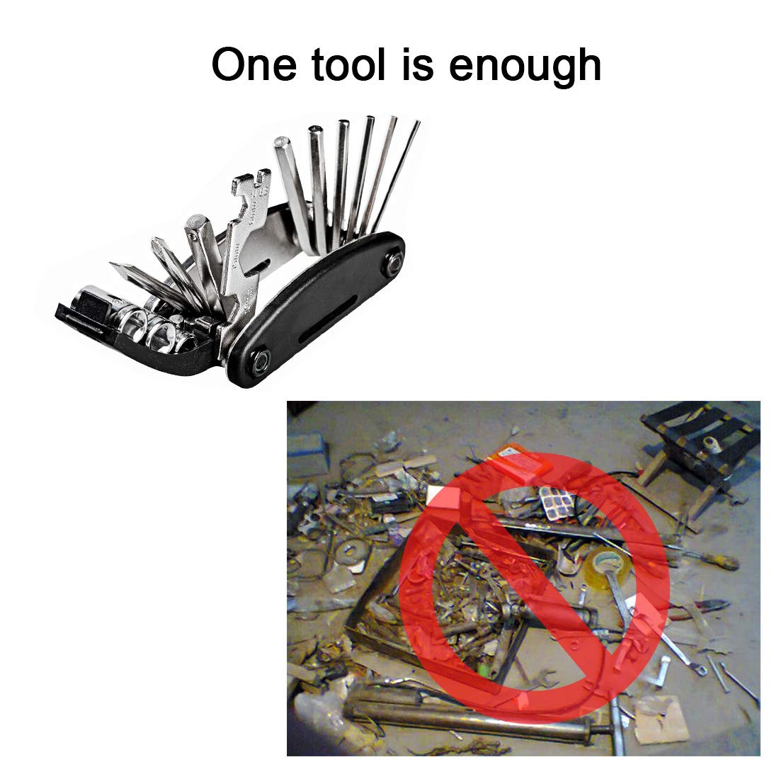 GBIS Portable 16-in-1 Multi-Function Bicycle Repair Tool Kit - Professional Steel Mechanic Tools for Mountain, Road & Racing Bikes - Perfect for On-the-Go Repairs & Emergency Cycling Maintenance