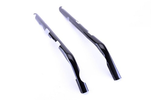 Bestem 100% Carbon Fiber Frame Covers for Ducati 1098 848 1198 - Plain Weave Motorcycle Accessories - Lightweight & Durable Protection for Racing & Street Riding