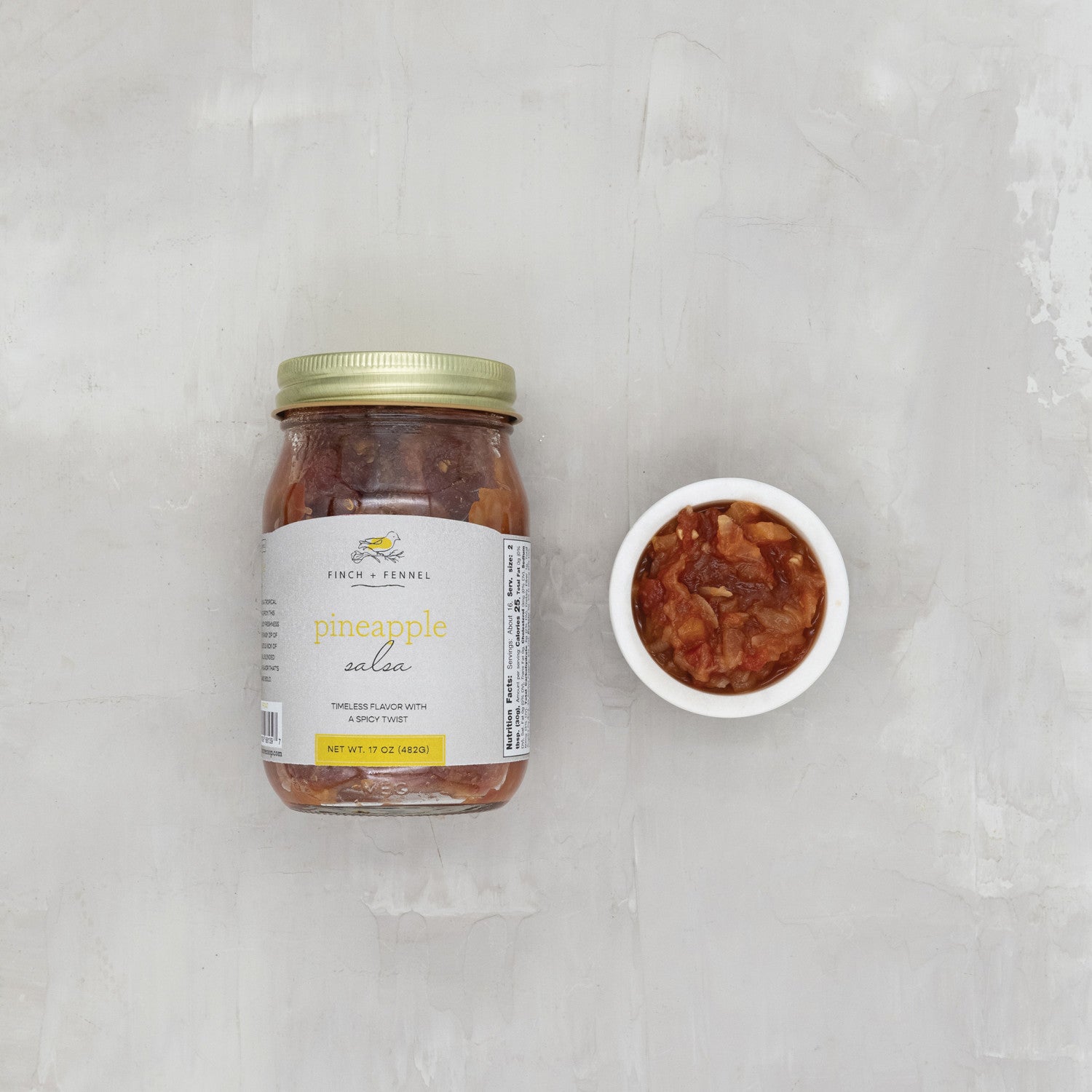 17 oz Pineapple Salsa - Sweet & Spicy Tropical Dip for Chips, Tacos & Nachos - Perfect for Parties, BBQs & Snacking