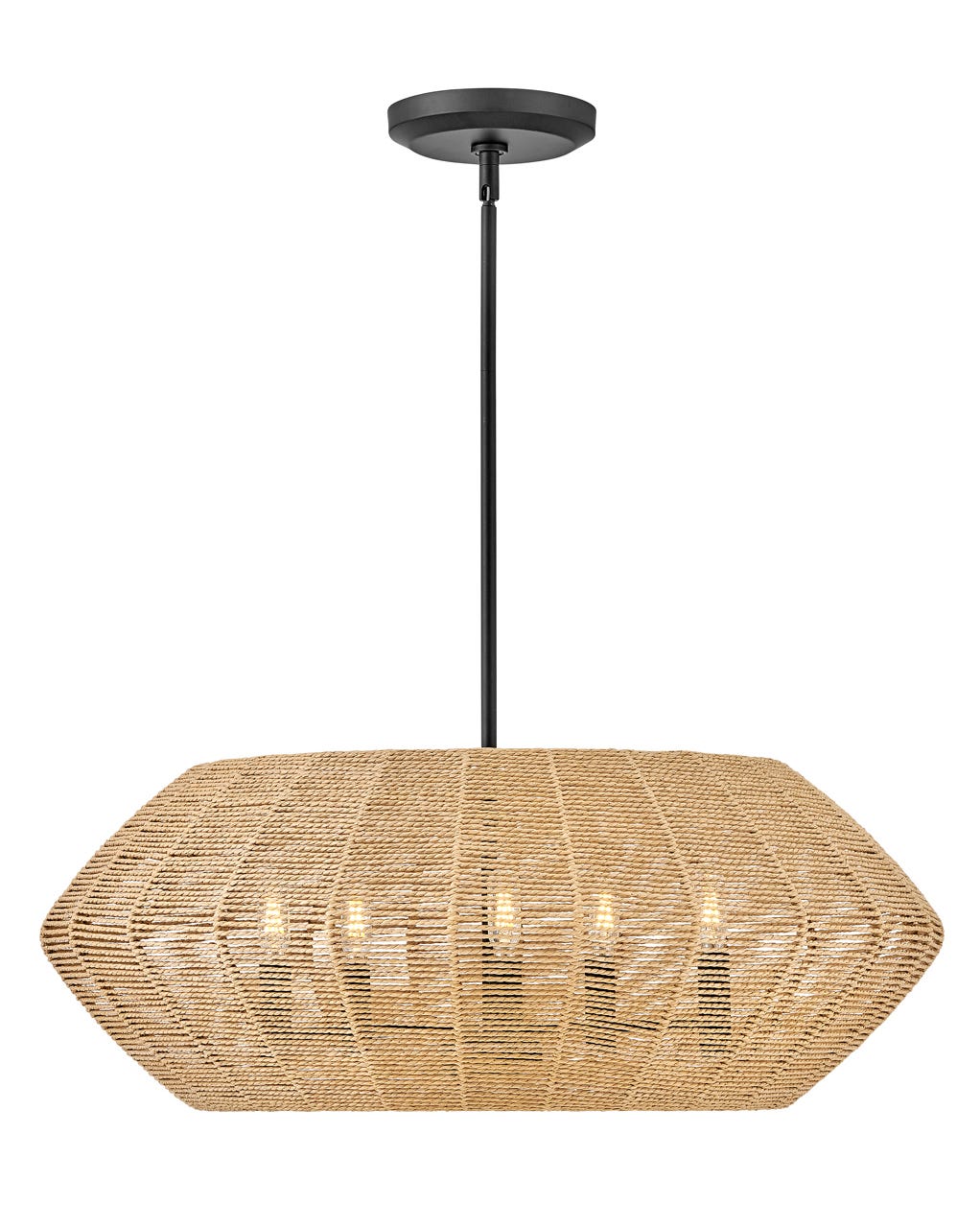 Mecca Drum Chandelier - Modern Ceiling Light Fixture for Living Room, Dining Room & Bedroom | Elegant Islamic Home Decor Lighting