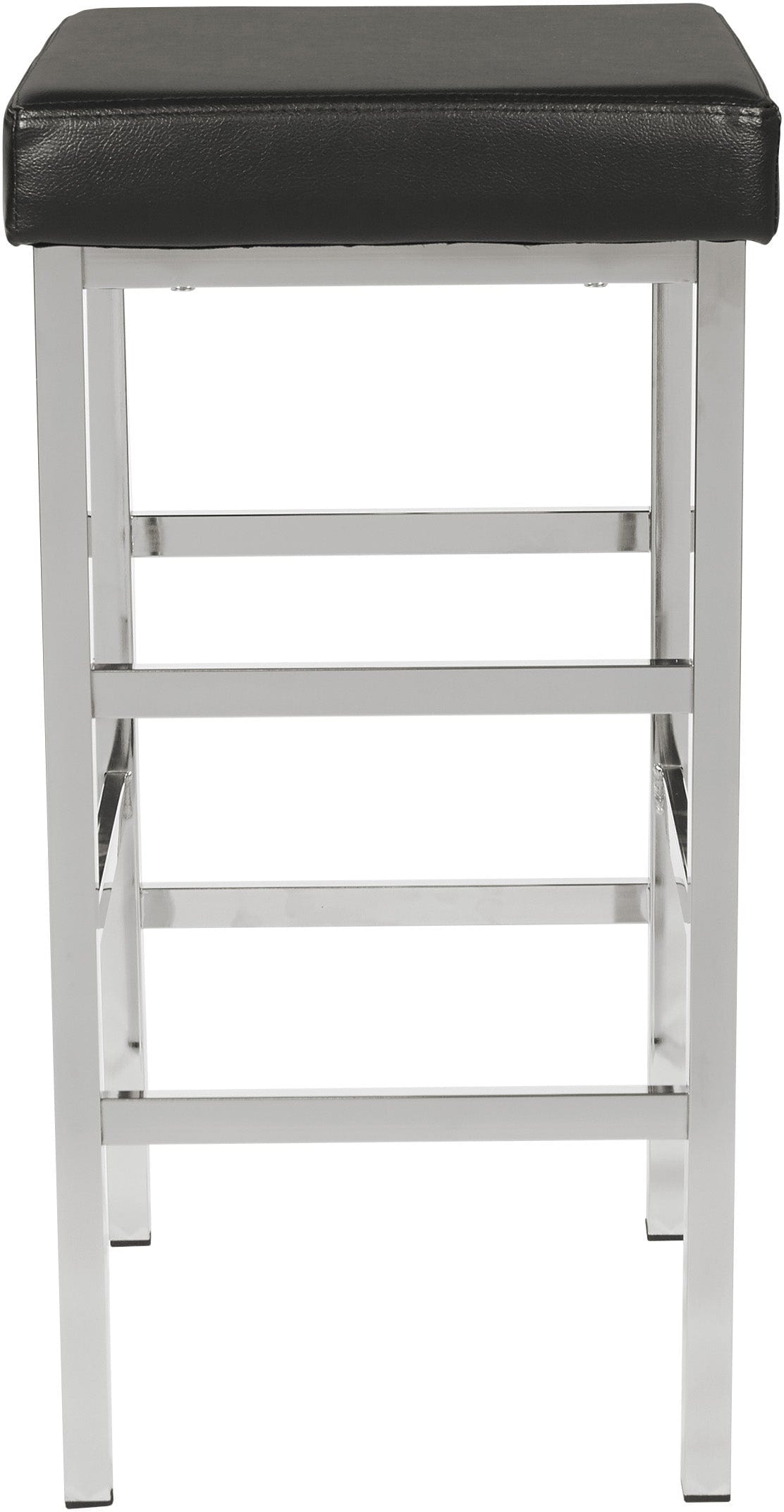 Office Star Polished Chrome Backless Bar Stool - 24