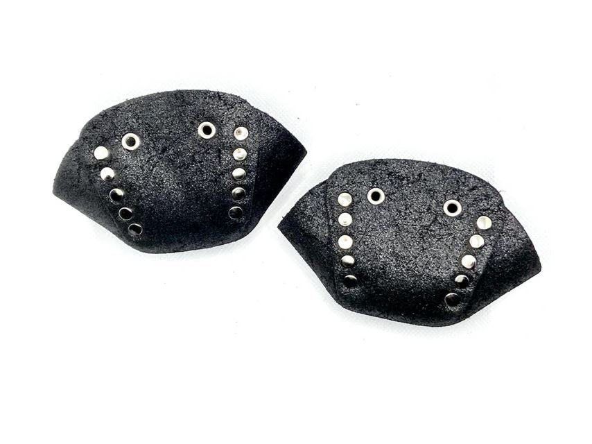 Glitter Black Toe Caps for Ballet Pointe Shoes - Perfect for Dance Performances, Ballet Classes & Dance Recitals