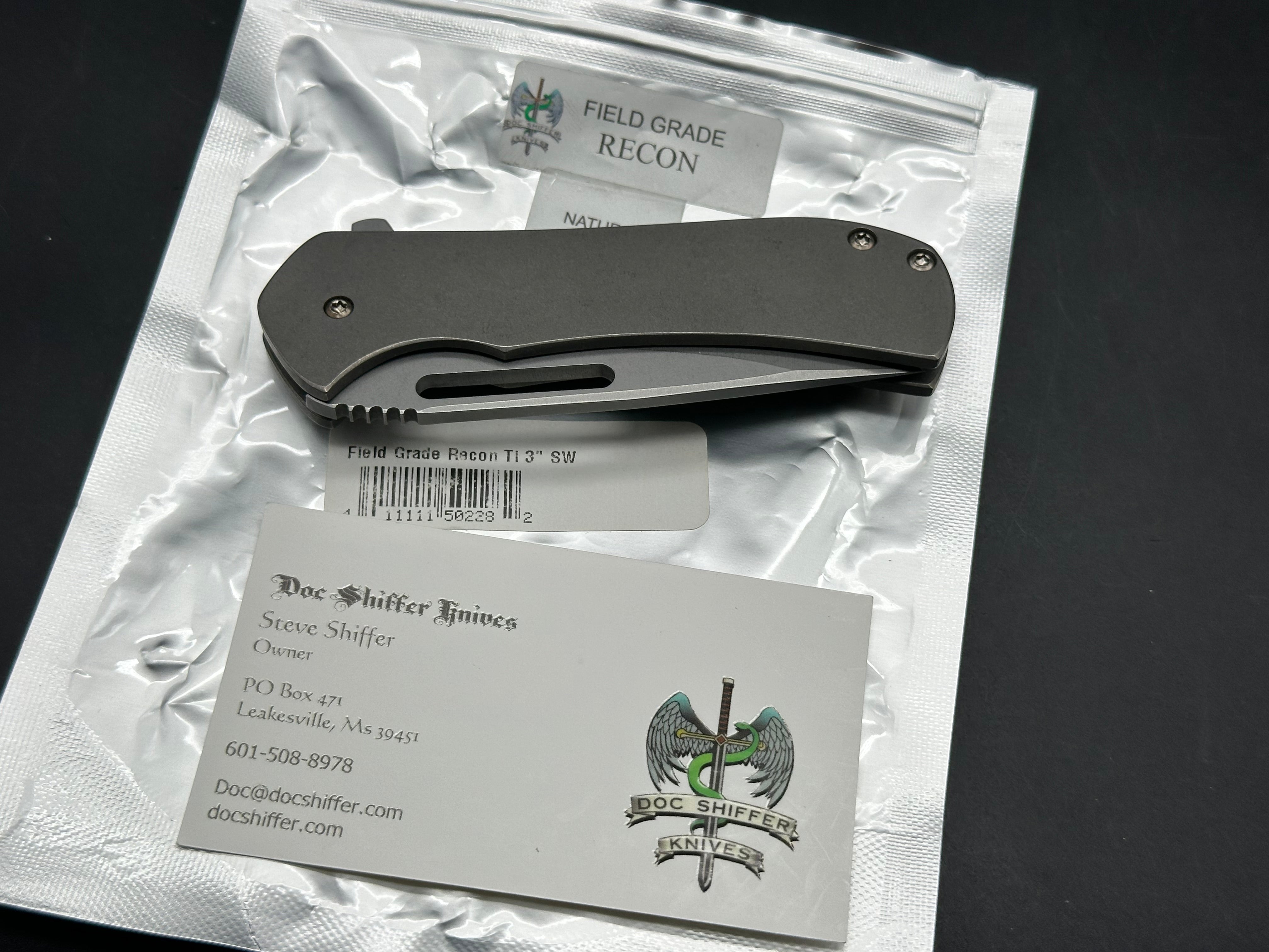 Doc Shiffer 3 Recon Flipper - Premium Tactical Pocket Knife for Outdoor Survival, Camping & EDC | Heavy Duty Folding Knife with Quick Deploy Blade for Hunting, Hiking & Everyday Carry