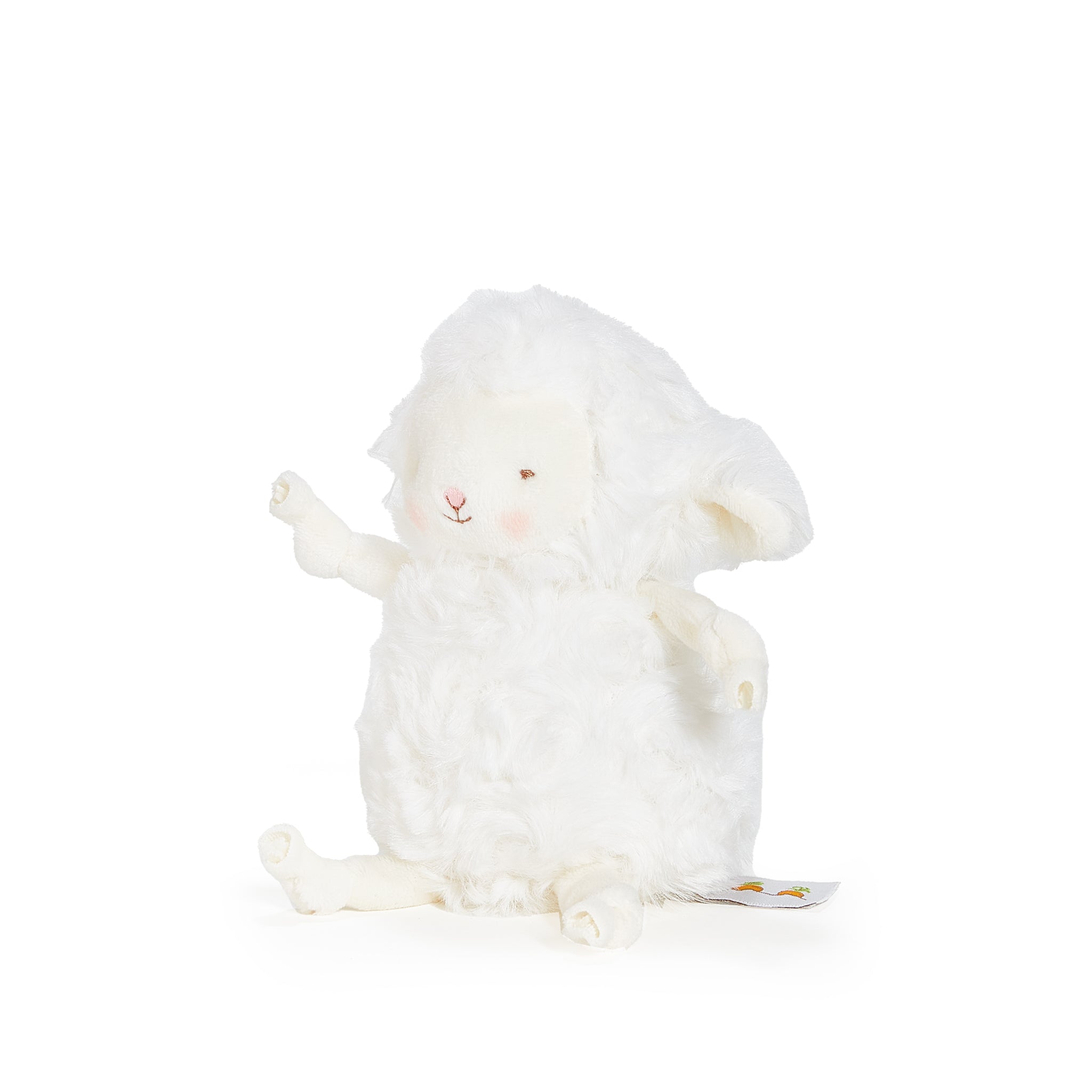 Roly Poly Kiddo White Lamb Plush Toy - Soft Cuddly Stuffed Animal for Babies & Toddlers - Perfect Nursery Decor, Gift for Newborns and Kids