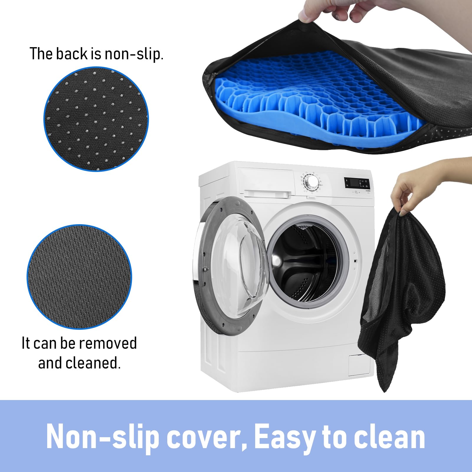 **Vi Anti-Slip Kayak Seat Cushion - Waterproof Thickened Gel Boat & Canoe Pad - Comfortable Kayak Accessories for Fishing, Rowing & Stadium Seating - Perfect for Outdoor Water Sports & Relaxation**