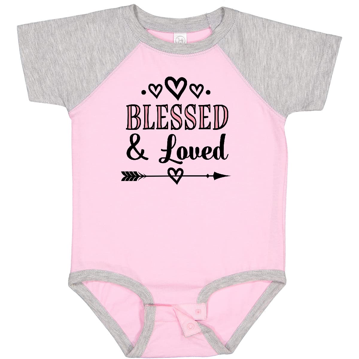 Blessed and Loved Baby Girl Bodysuit - Soft Cotton Onesie for Newborns & Infants - Perfect for Family Photos, Baby Showers & Everyday Wear