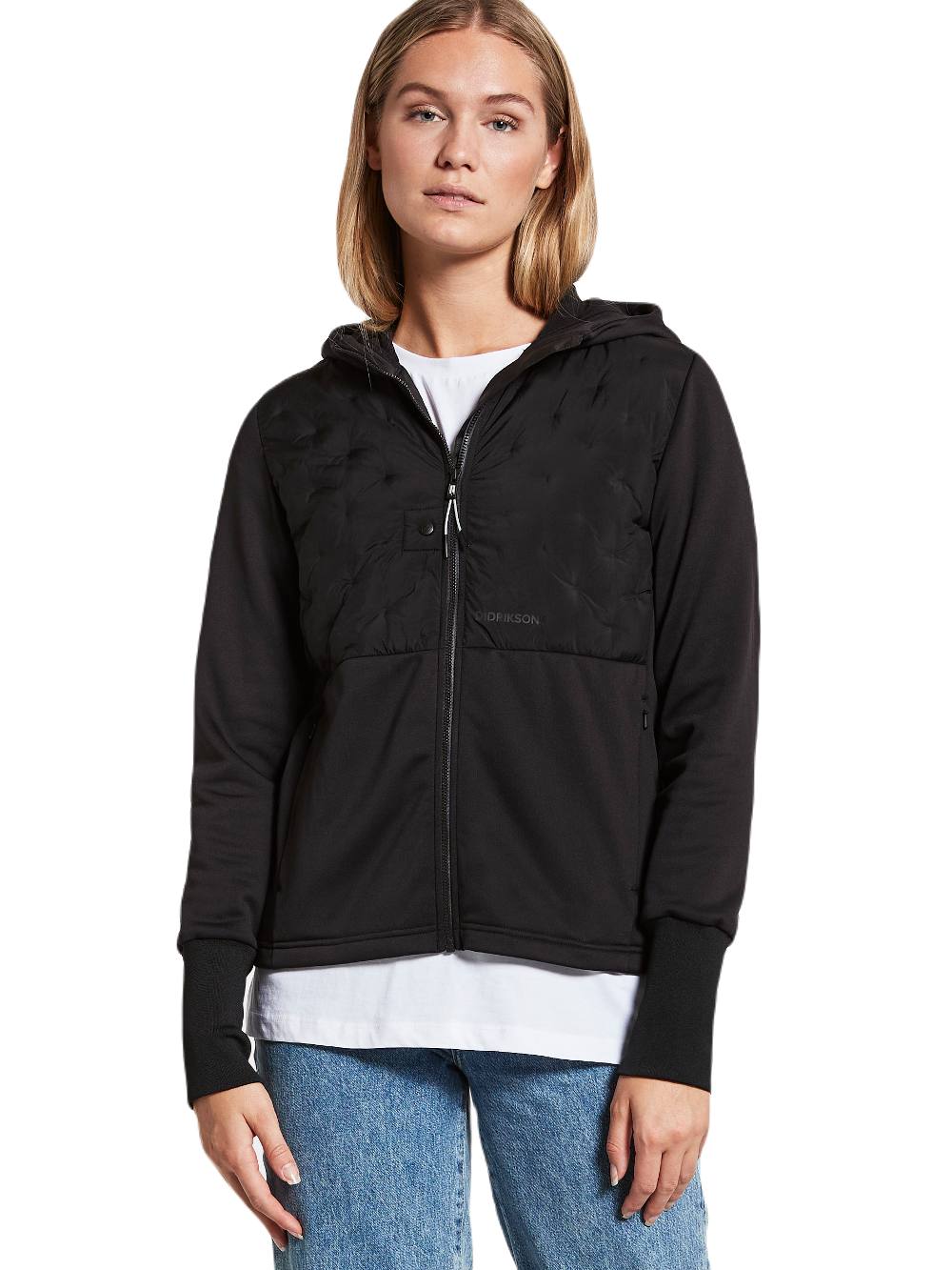 Didriksons Valda Women's Waterproof Full Zip Jacket - Lightweight Windproof Outdoor Coat for Hiking, Camping & Everyday Wear
