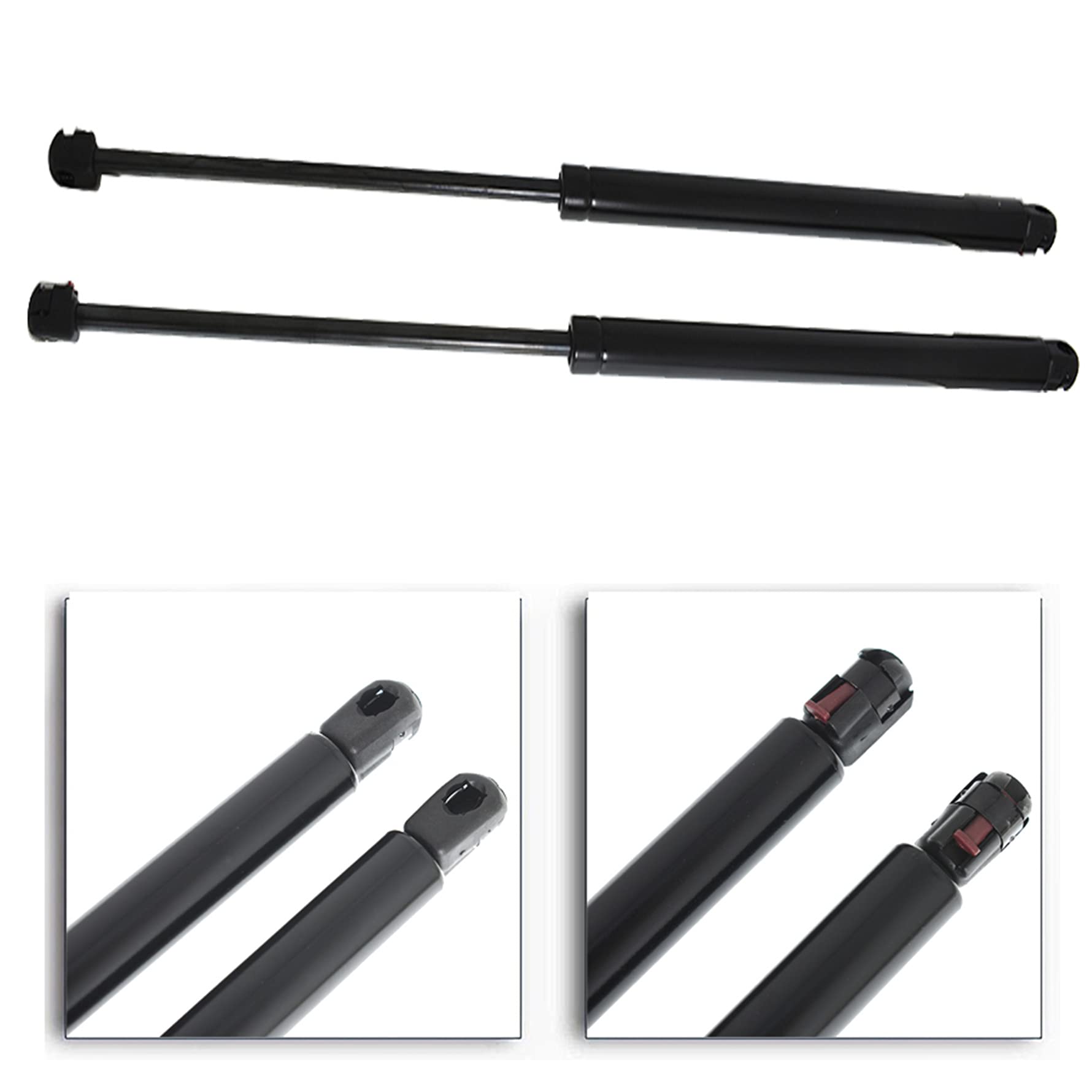 Munirater 2-Pack Undercover Replacement Lift Supports - Heavy Duty Strut Prop Arms with Spring Shocks for Lid Support & Stay - Perfect for Truck Bed Covers, Toolbox Lids & Automotive Applications