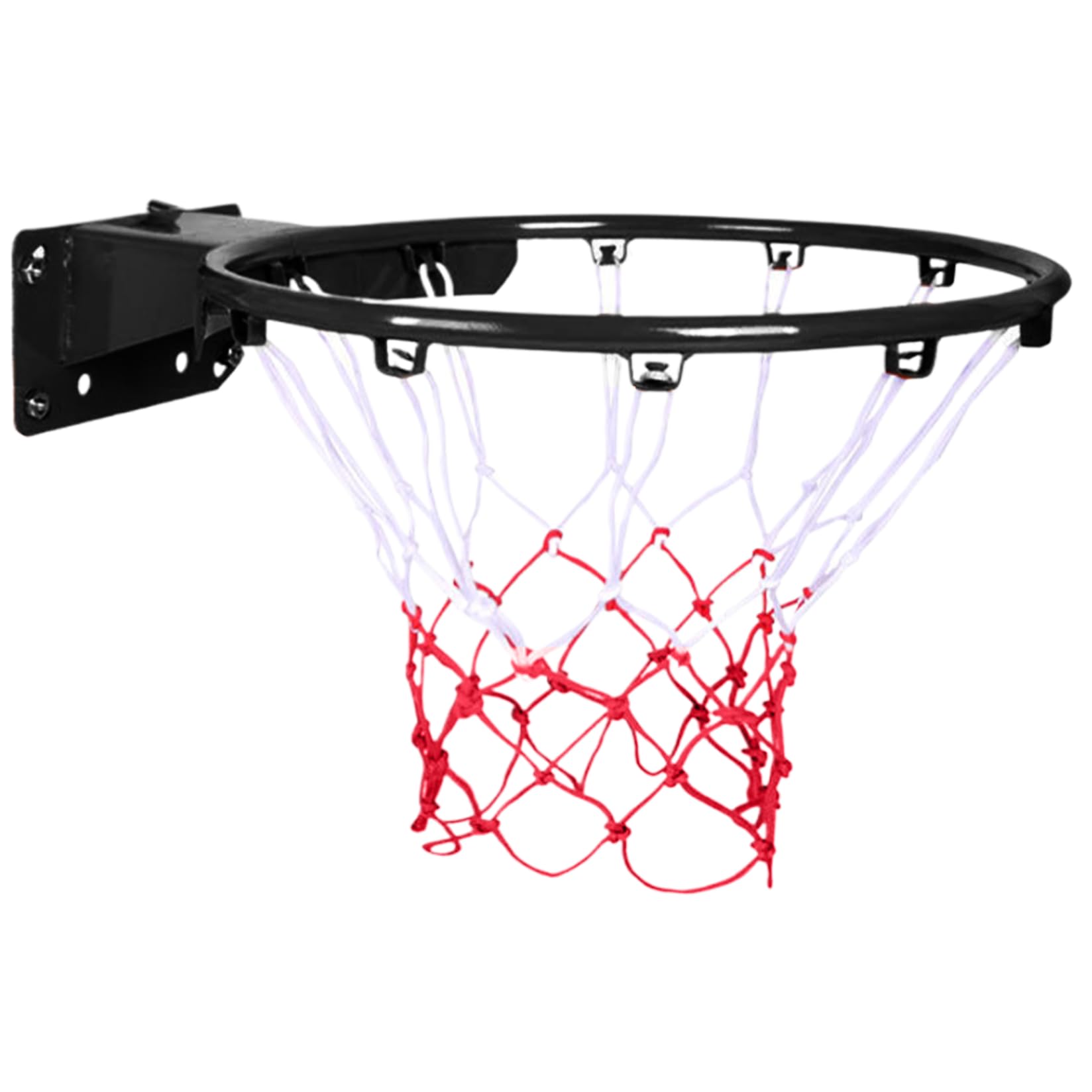 14 Inch Adjustable Height Wall Mounted Basketball Hoop - Shockproof Spring Basketball Rim for Kids & Adults - Perfect for Indoor & Outdoor Play, Driveway, Backyard, Gym & School Basketball Training