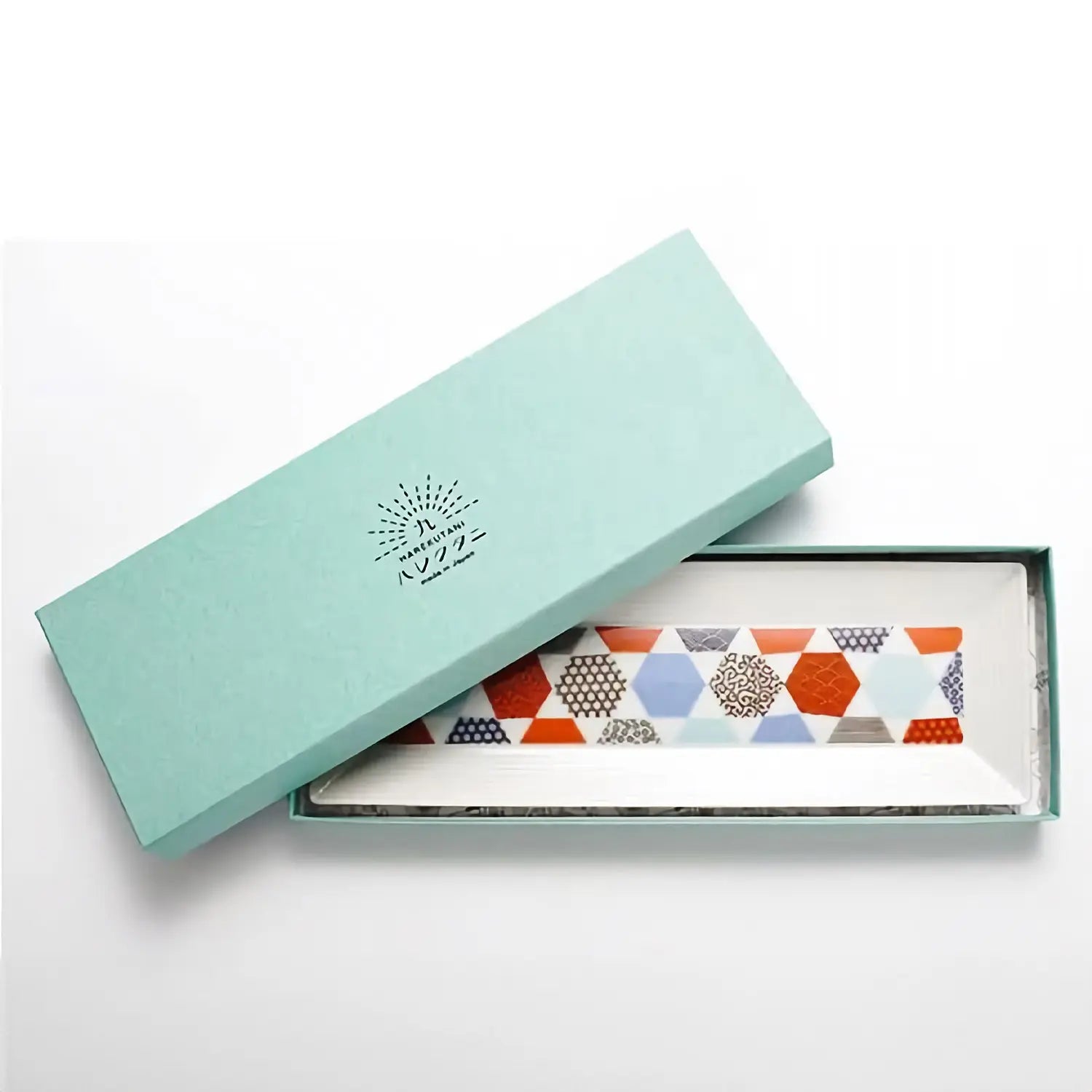 Premium Harekutani Kissho Porcelain Rectangular Plate - Japanese Rokkaku Style Tableware for Dining, Serving & Home Decor