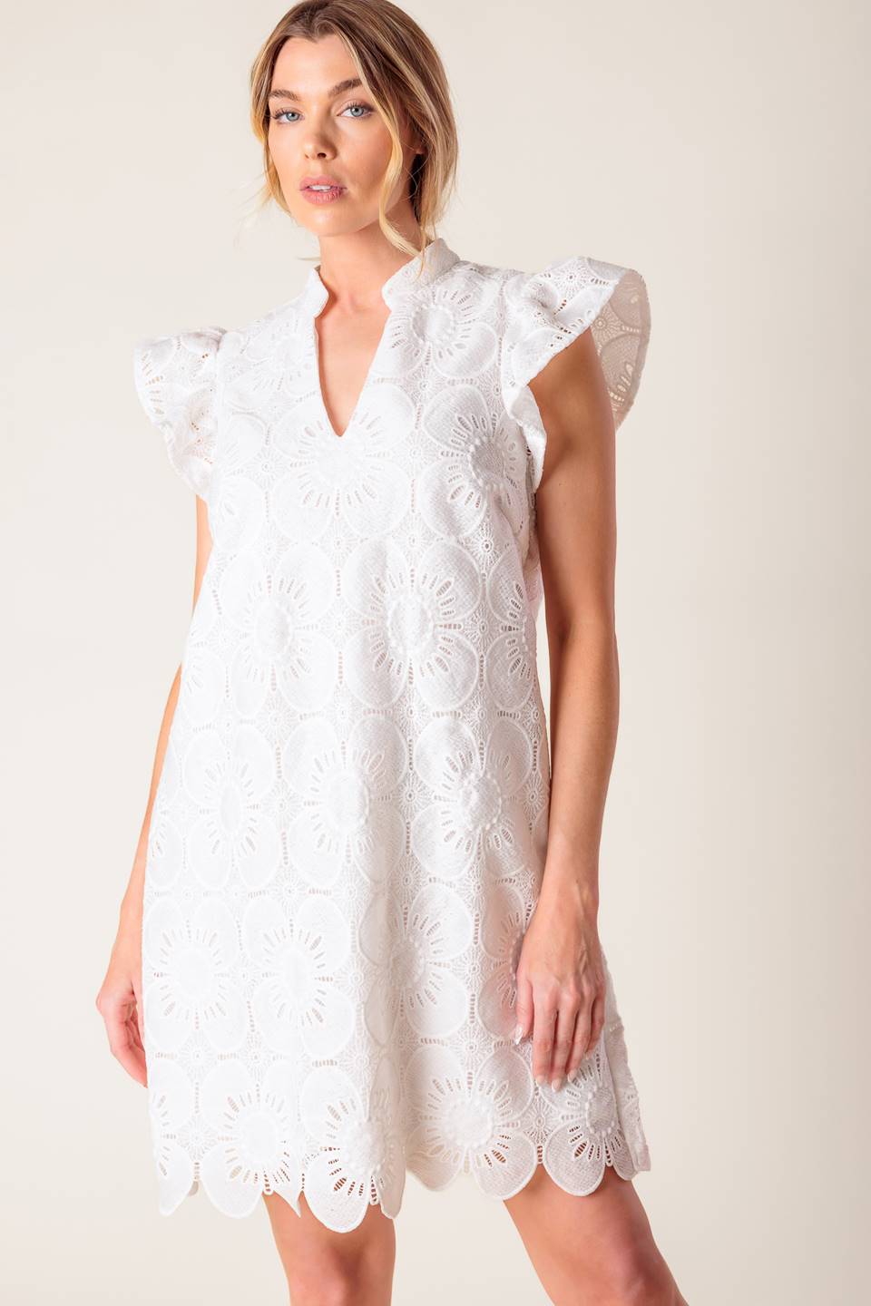 FLEETING WHISPERS Lace Mini Dress - Elegant Party & Evening Wear for Women | Perfect for Date Night, Cocktail Parties & Special Occasions
