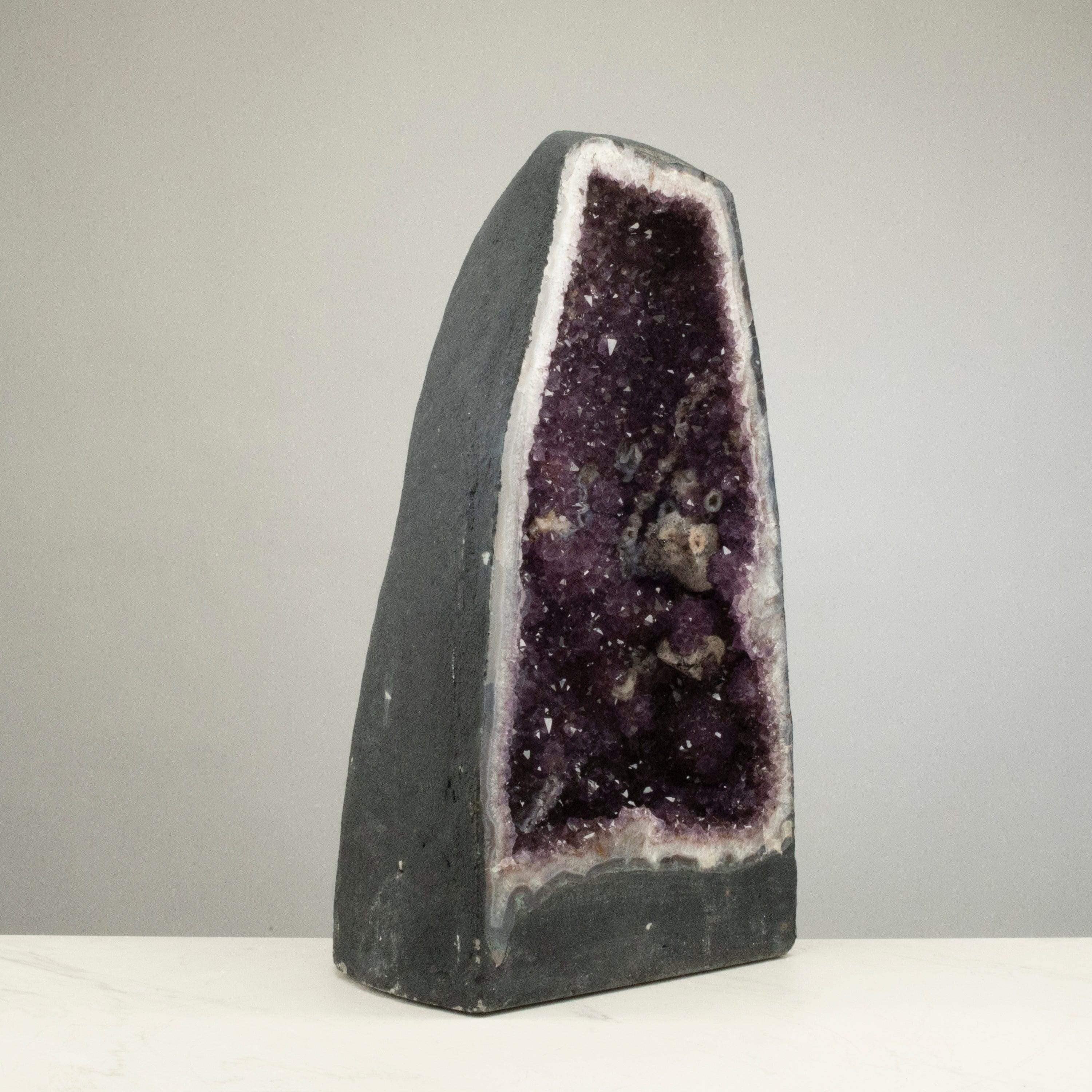 Natural Amethyst Geode Cathedral from Brazil - 28 to 104 lbs - Large Healing Crystal Cluster for Home Decor, Meditation & Spiritual Gifts