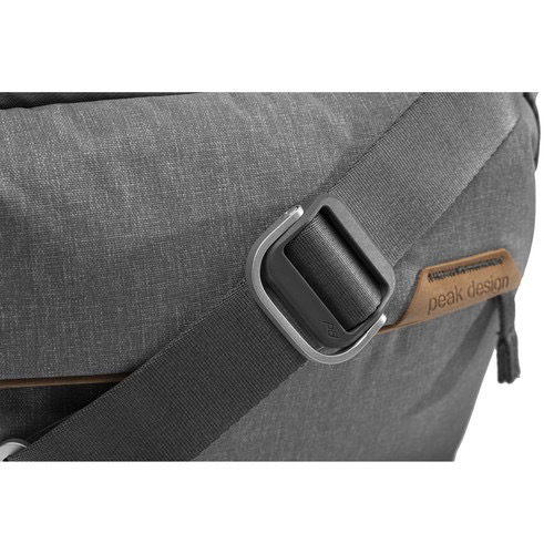 Peak Design Everyday Sling 6L V2 Camera Bag - Waterproof Ash Gray for Travel, Hiking & Photography | Compact Crossbody Messenger for DSLR, Mirrorless & Accessories