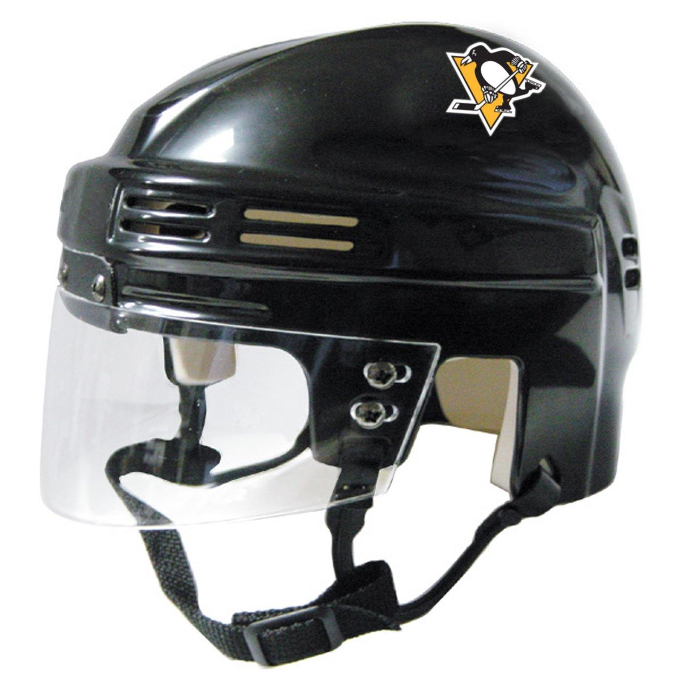 Pittsburgh Penguins NHL Mini Helmet Collectible - Official FANZ Collectibles Hockey Memorabilia with Picture Inside - Perfect for Sports Fans, Home Decor & Gifts