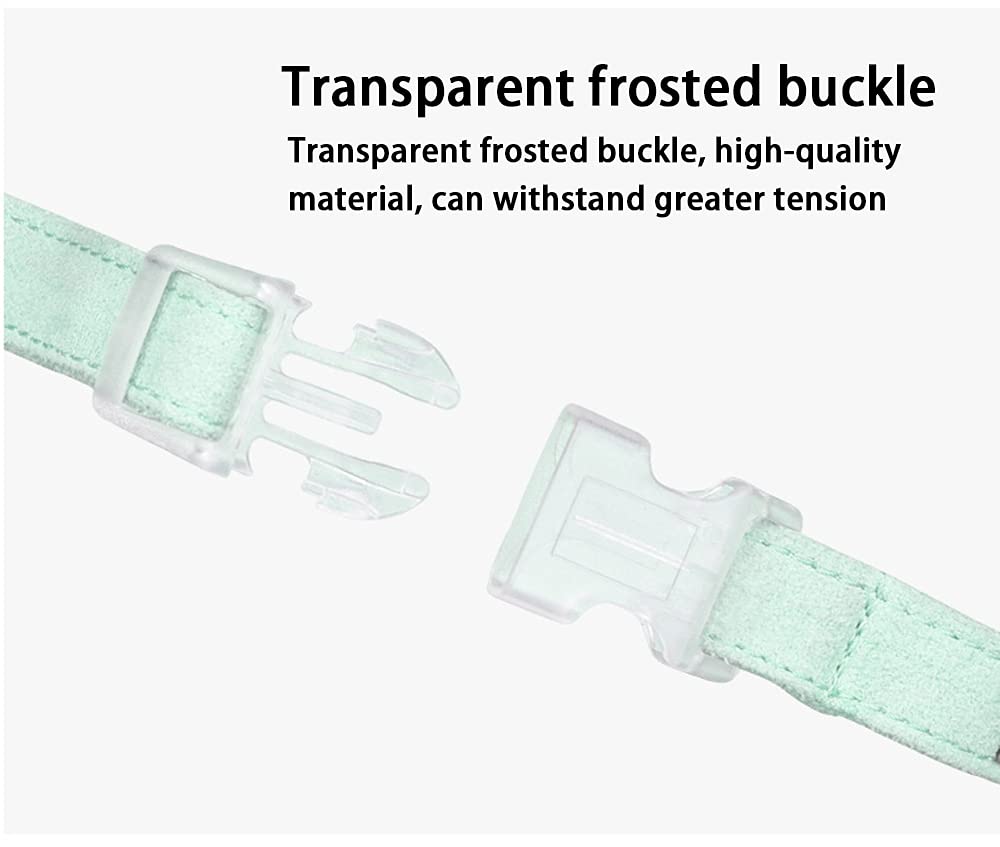 Sparkling Rhinestone Adjustable Pet Harness for Small Dogs & Cats - Light Green Size S - Perfect for Walking, Outdoor Adventures & Fashion Styling